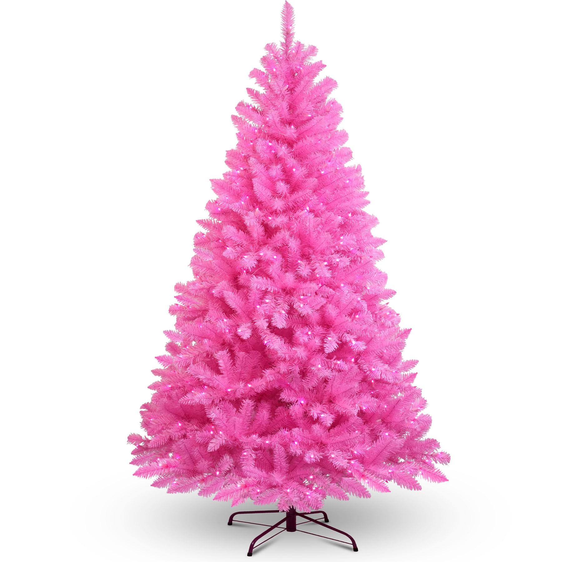 6.5ft Pre-lit Artificial Blue Christmas Tree with 300 LED Blue UL Listed String Lights (Blue)