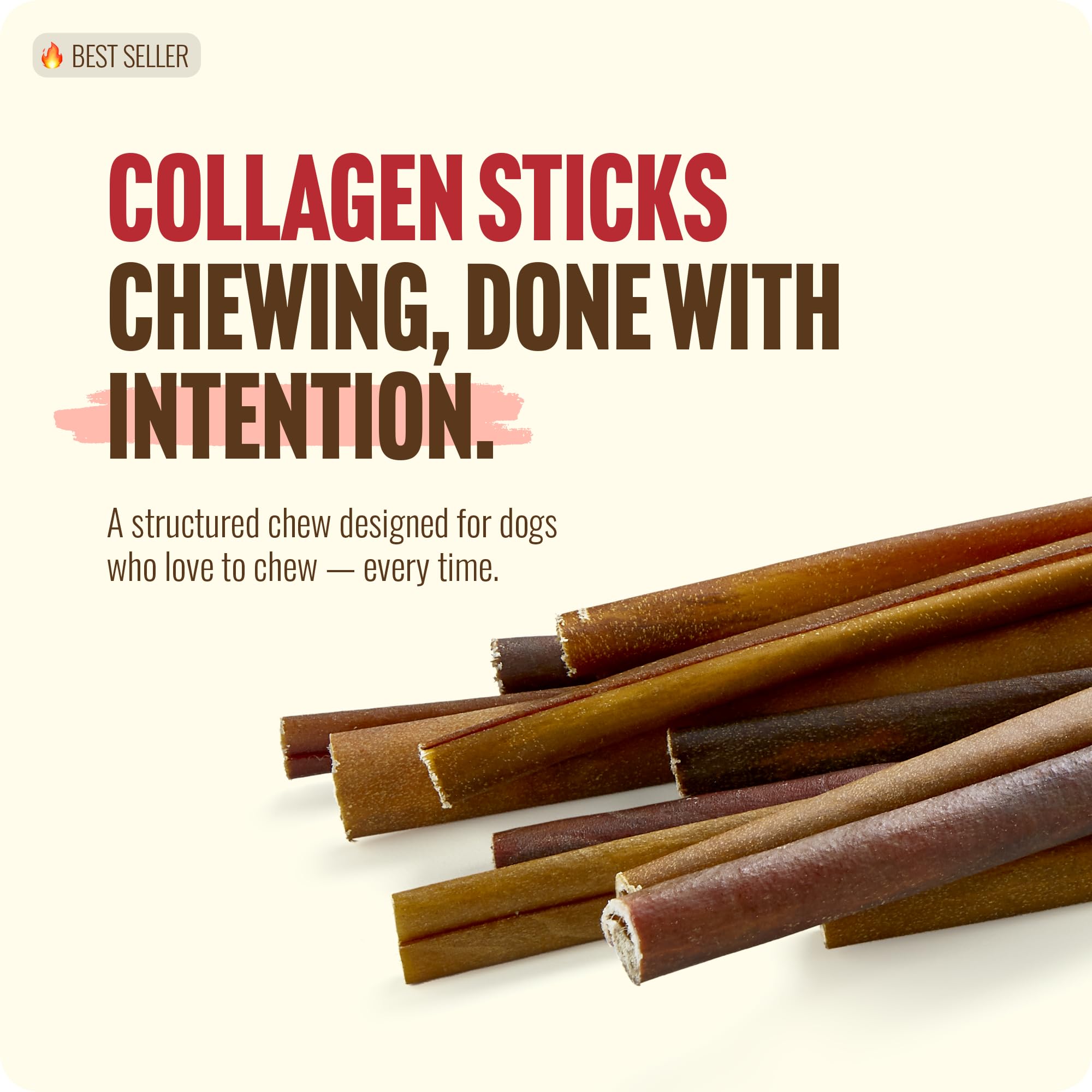 Natural Farm Bully Sticks (6 Inch, 15 Count), Single Ingredient: 100% Beef Chews, Grass-Fed, Non-GMO, Grain-Free, Fully Digestible Treats for Puppies, Small or Senior Dog