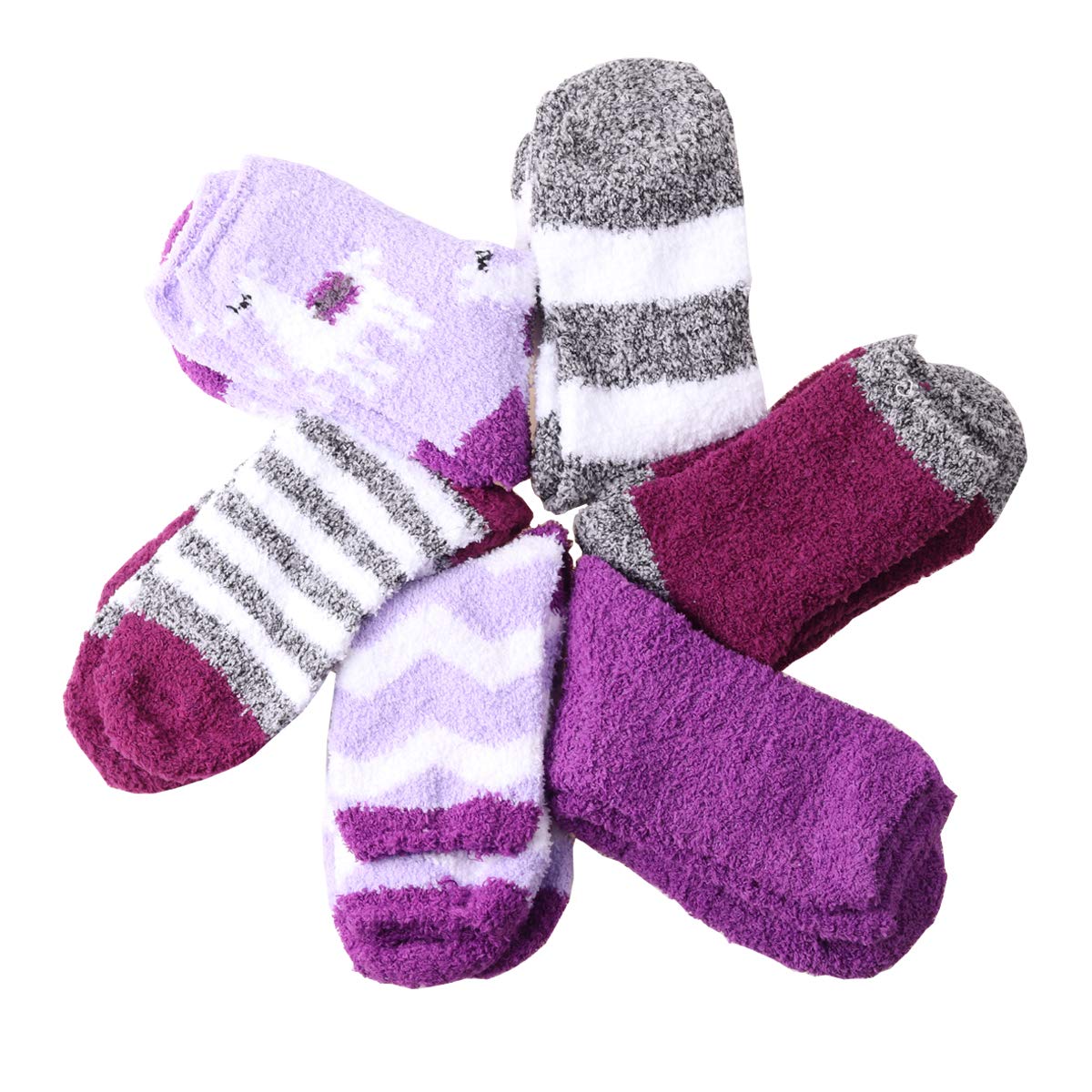 Plush Fuzzy Socks for Women Fluffy Cozy Slipper Socks Fall Thanksgiving Birthday Gifts for Her