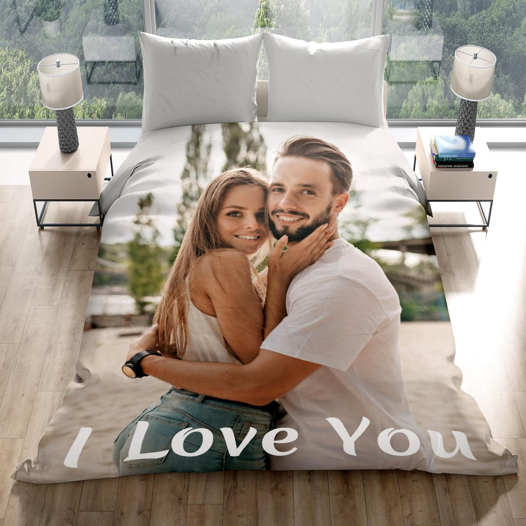 inkArts Custom Blanket Throws with Photos Text Personalized with Picture Customizable, Customize for Mom, Dad, Couple, Girlfriend, Boyfriend, Husband & Wife