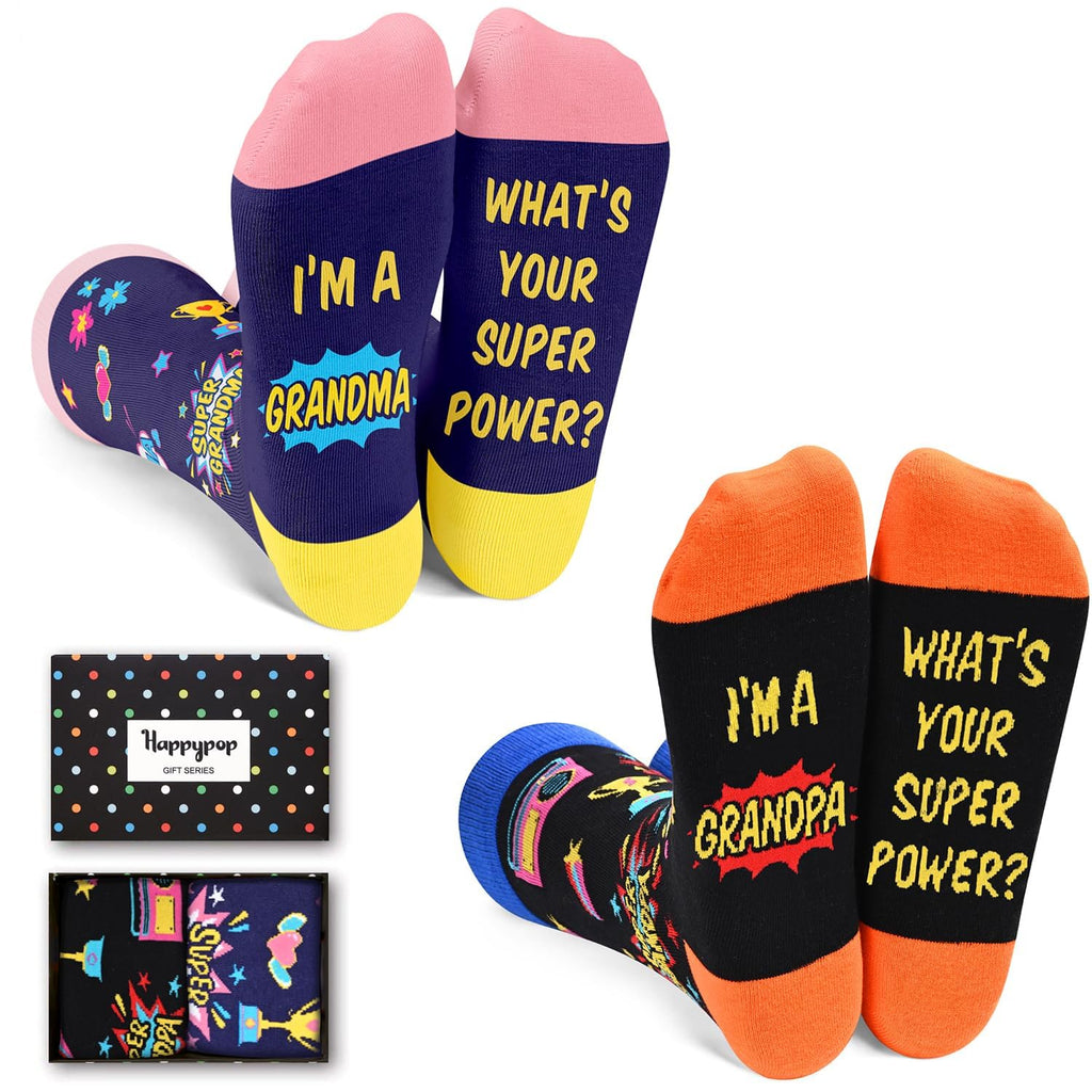 HAPPYPOP Gifts for Women Men - Aunt Uncle Grandparent Parent Socks, Mothers Father Day Socks