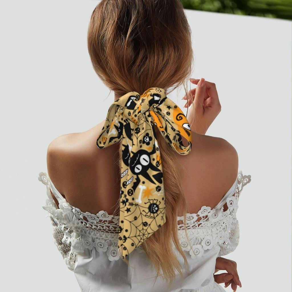 Purse Scarf Handbags For Women Scarfs Bags Band Hair Neck Scarves Silky Long Thin Satin Headscarf Fashion