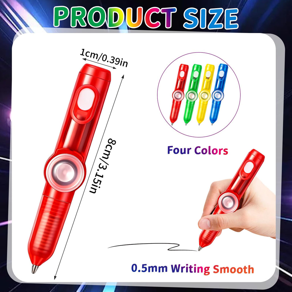 CZWZ 20Pcs Mini Multicolor Pens in One 4-in-1 Cute Pens Bulk for Kids, Fun Kawaii Ballpoint Pens for Birthdays and Children's Party Favors Gifts Teacher School Supplies