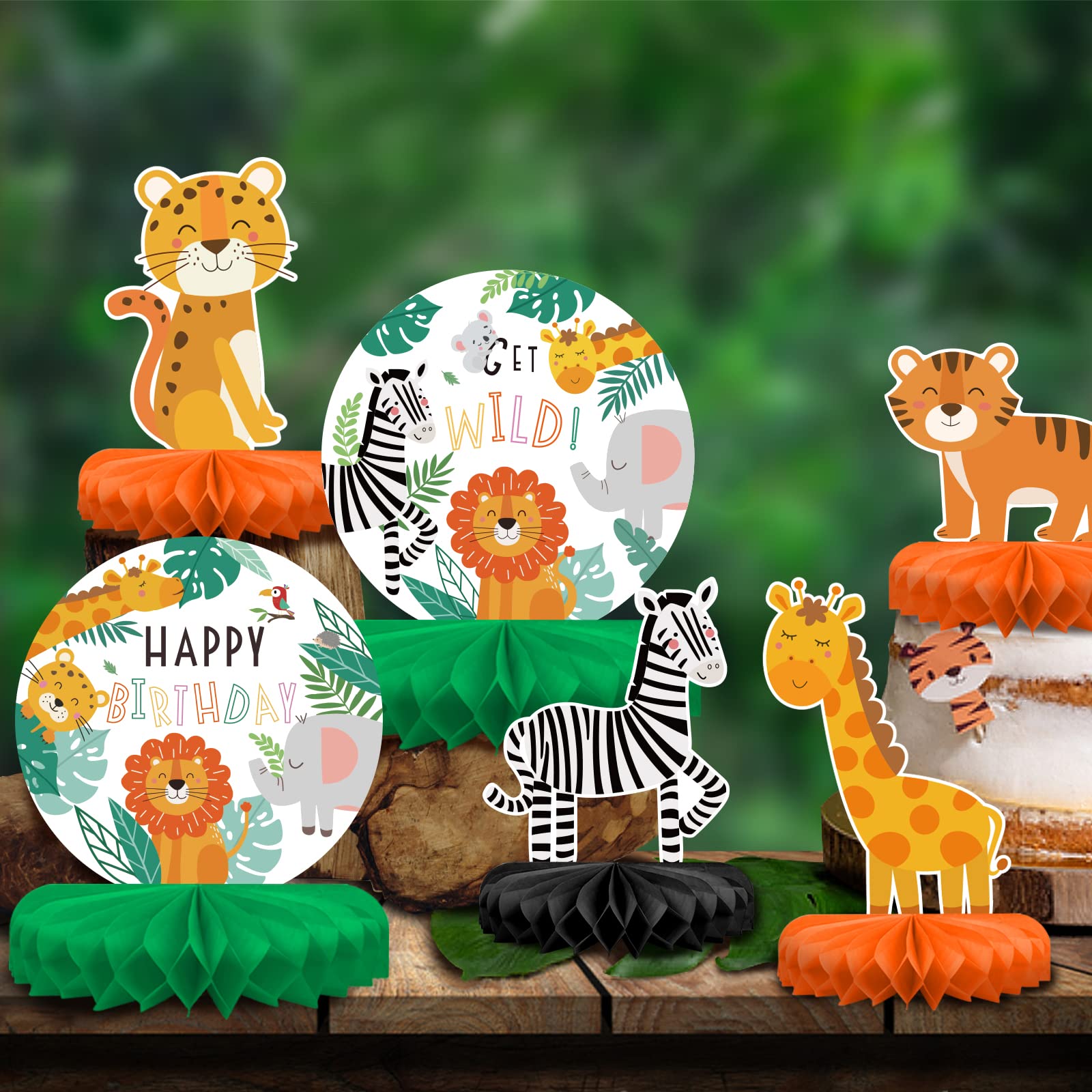 St Patrick's Day Decorations Set - St Patricks Day Honeycomb Centerpieces & Shamrock Beer Table Toppers, for Irish Classroom & St. Patrick's Day Party Supplies