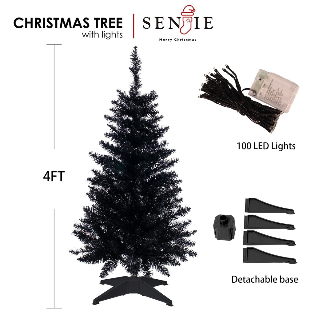 Small Christmas Tree 3FT Artificial Desktop Xmas Tree for Holiday Decor 160 Branch Tips,Green