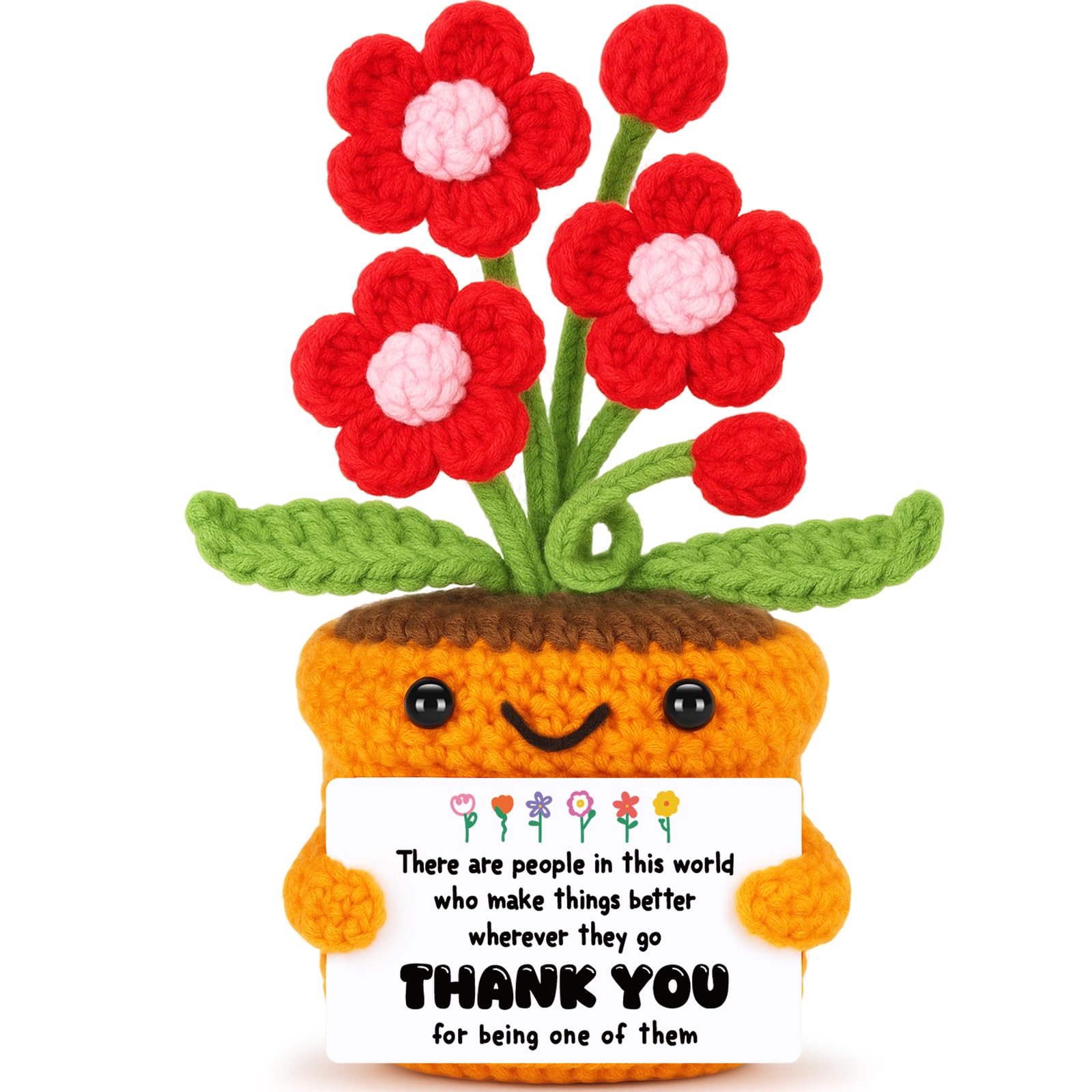 Agantree art Grandma Gifts for Grandma Birthday from Granddaughter Grandson – I Love You Crochet Flower Decor Grandparents Day Christmas for Great Grandma Gigi Nana