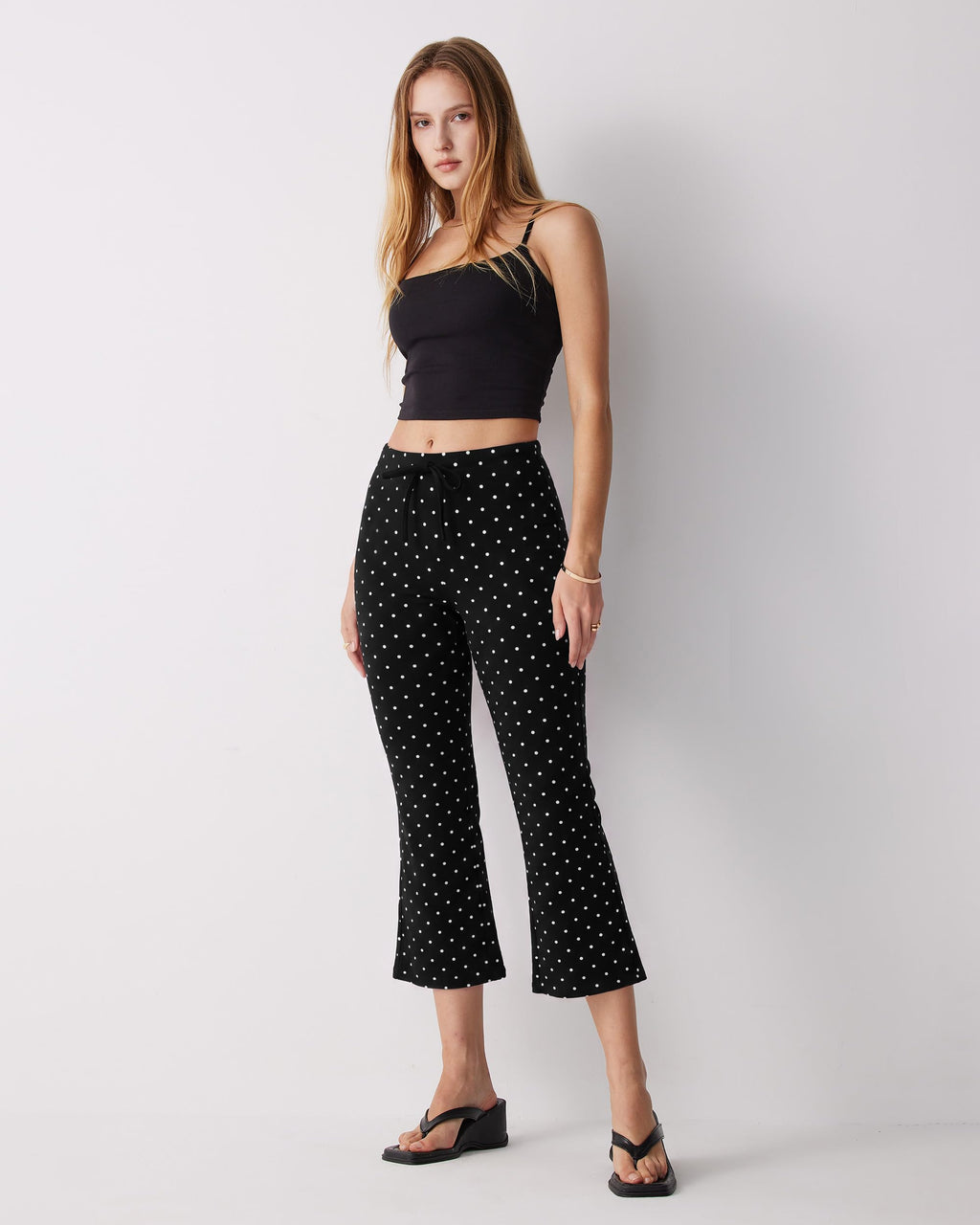 MOOSLOVER Women Flare Capri Yoga Pants High Waisted Side Stripe Drawstring Bootcut Flared Cropped Leggings