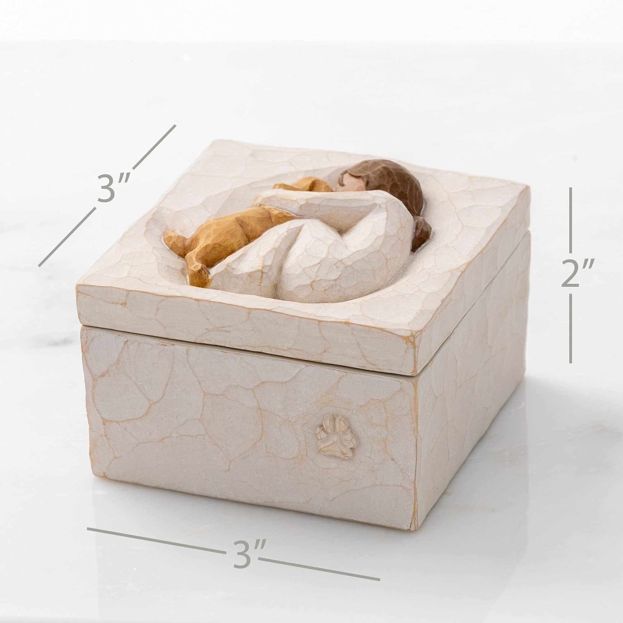 Willow Tree Grandmother, Love that Transcends the Years, Box for Jewelry and Treasures, Reminder of Those you Love who Call you Grandma, Sculpted Hand-Painted Keepsake Box