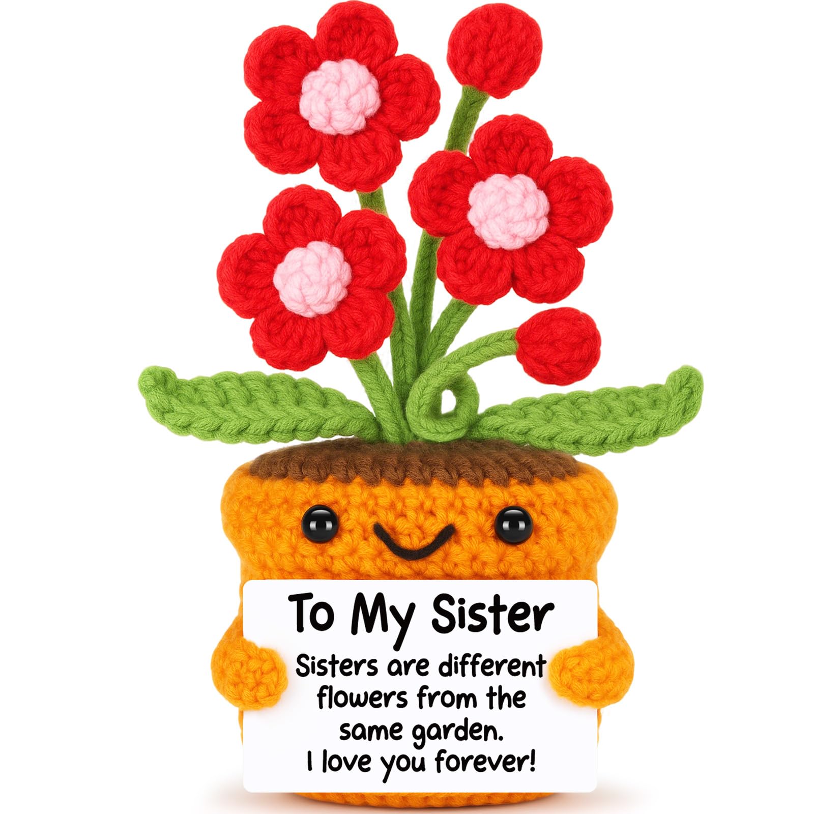 Agantree art Grandma Gifts for Grandma Birthday from Granddaughter Grandson – I Love You Crochet Flower Decor Grandparents Day Christmas for Great Grandma Gigi Nana