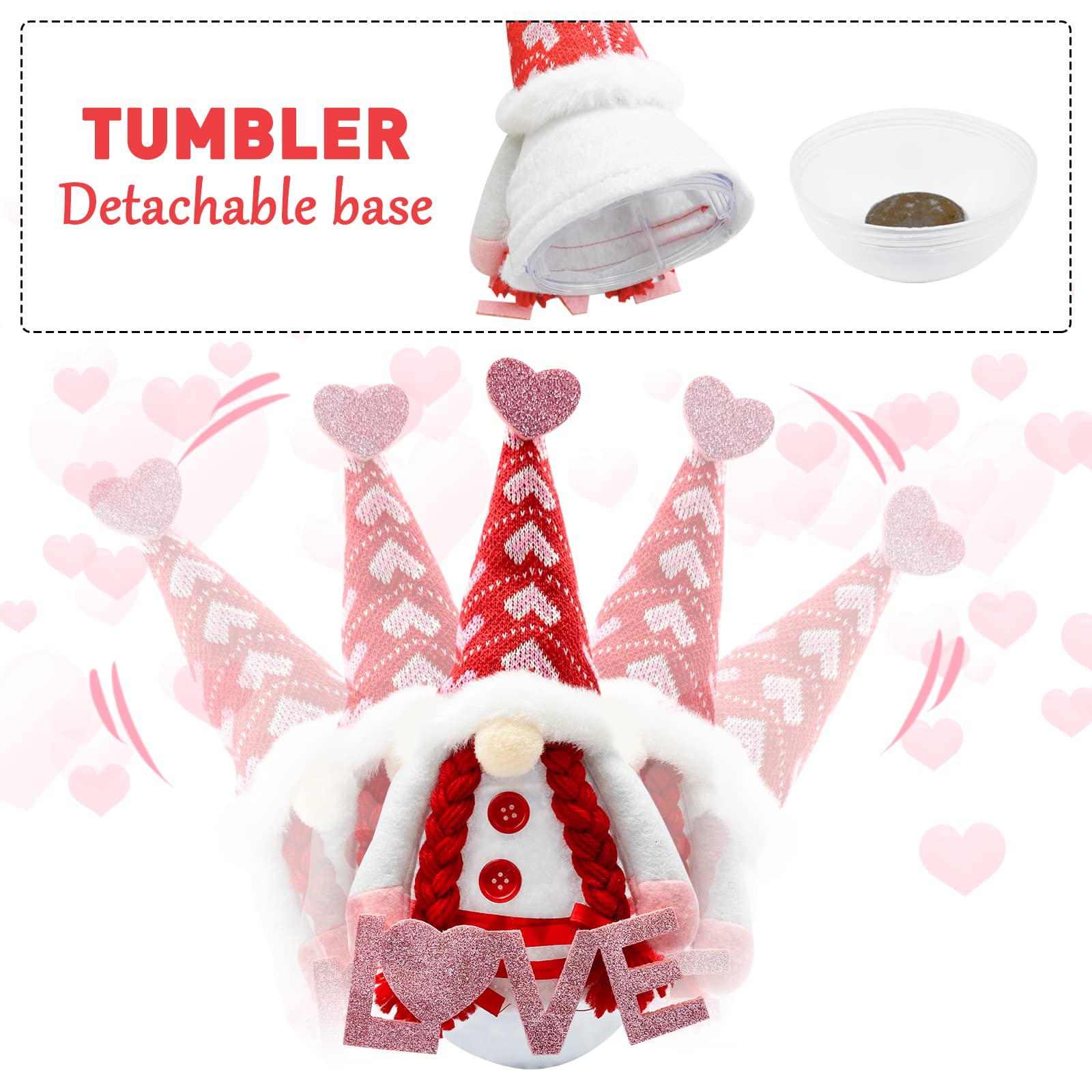 Valentines Day Decor - Valentines Day Decorations - Valentine Couple Gnomes Decorations for Home, Office - Valentine's Gifts for Her, Wife, Women, Girlfriend - Romantic Anniversary Vday Wedding Gift