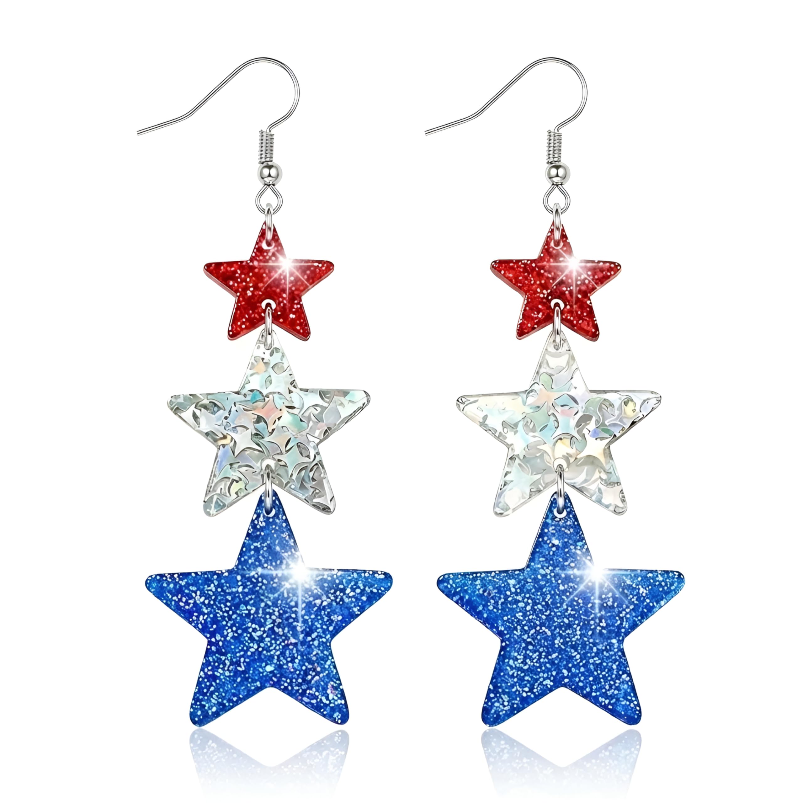 Halloween, Christmas, 4th of July Patriotic Earrings, Holiday Earrings Independence Day Stud Dangle Drop Earrings Hook Fashion Jewelry Gift for Women