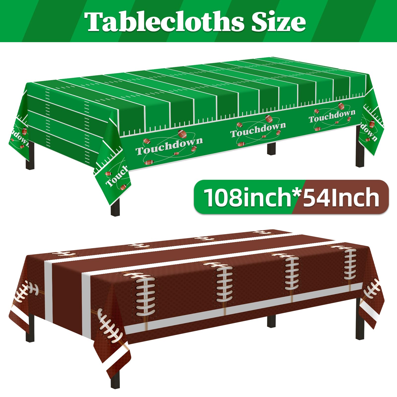 Childom 3 Pack St Patricks Day Decorations,St Patricks Day Table Cloths for Rectangle Tables,54" x 108" Disposable Plastic Tablecloths for St. Patrick's Day,Home,Kitchen,Picnic,Parties,Spring Decors