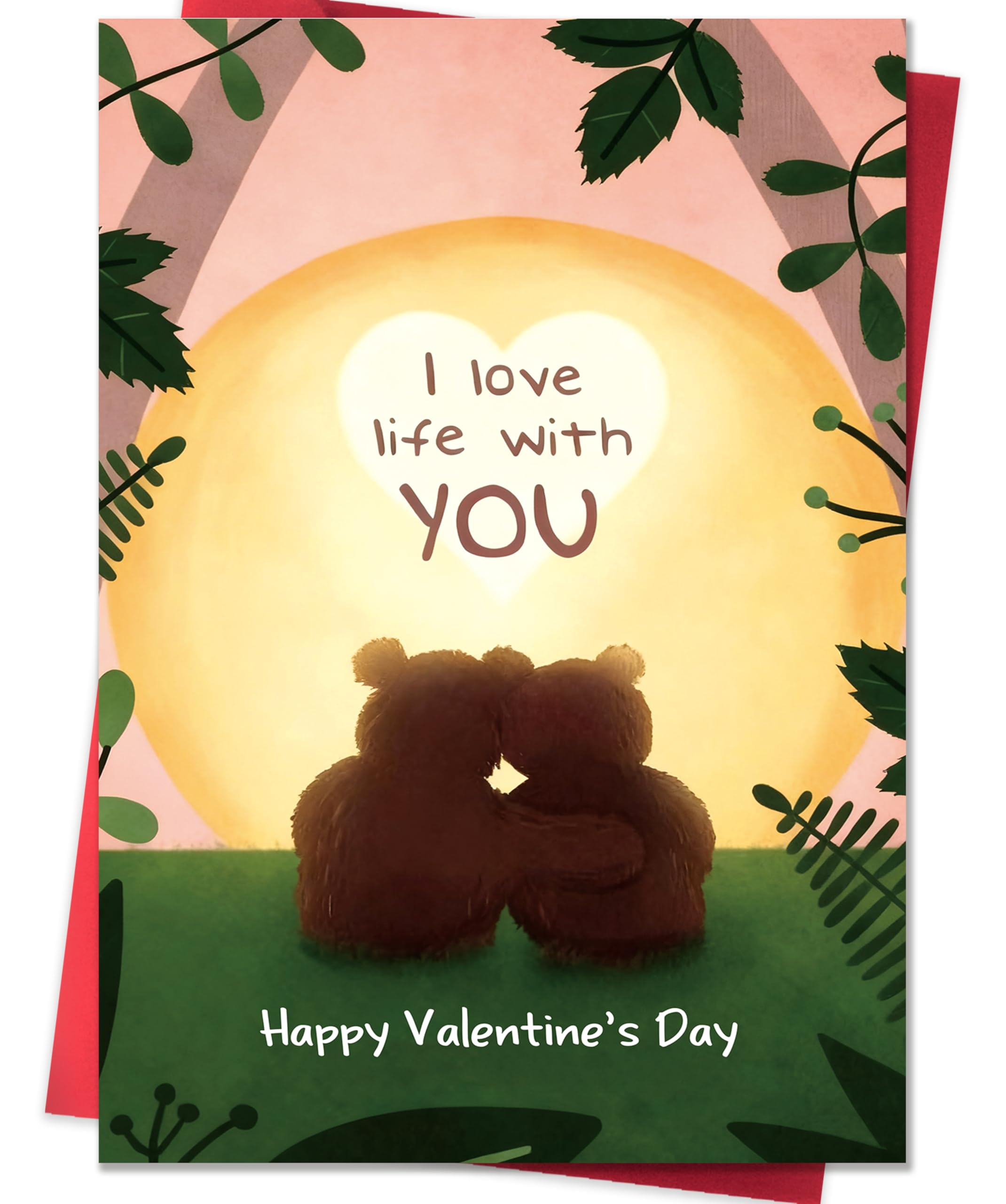 IDU Valentines Day Card,Valentines Day Cards Gifts for Him Her,Valentines Day Card for Husband Wife Boyfriend Girlfriend Fiance Fiancee Men Women - You Are My Favorite Love Note