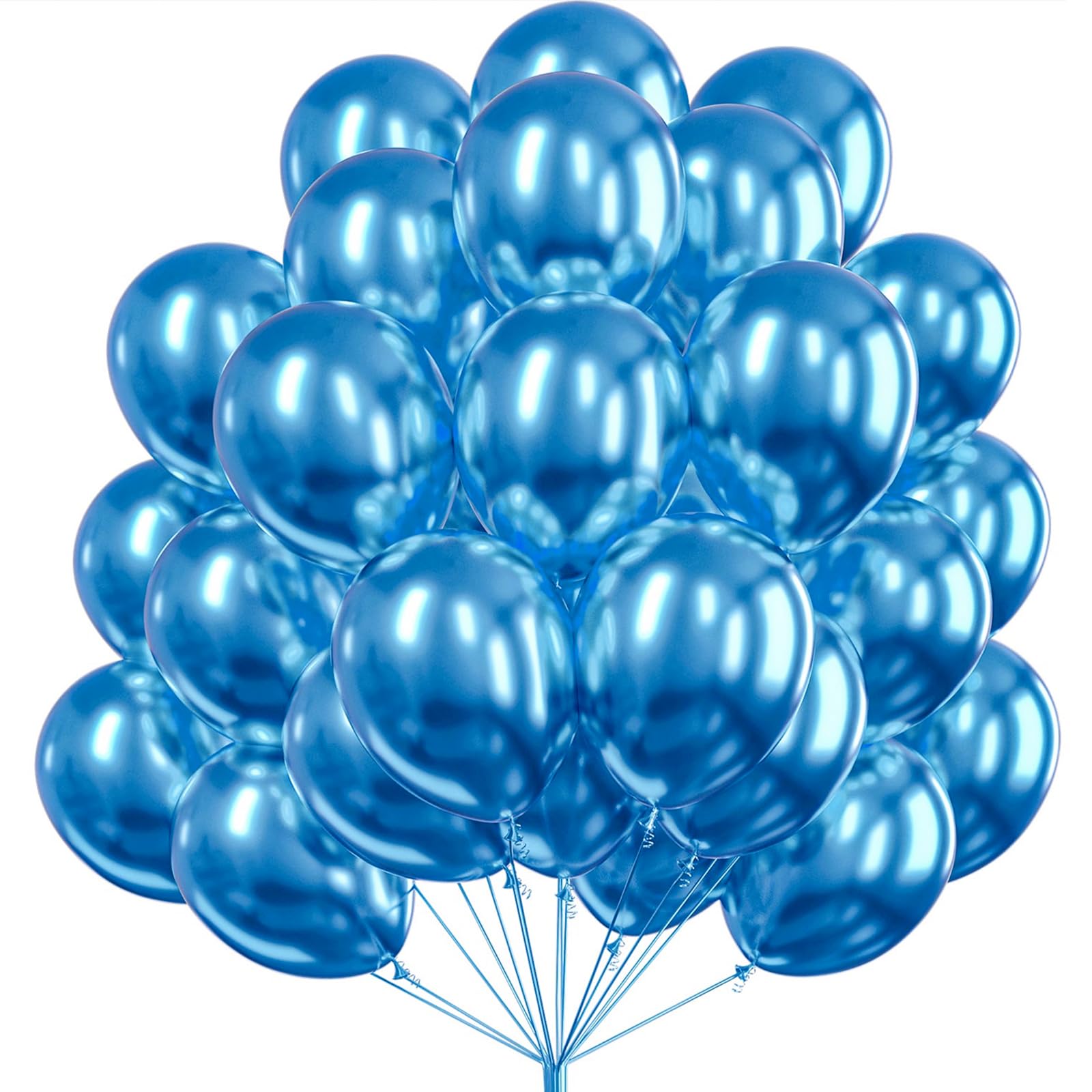 PartyWoo Metallic Green Balloons 50pcs 12 Inch Metallic Apple Green Latex Helium Balloons for Graduation Spring Forest Summer Wedding Engagement Baby Shower Birthday Party Decorations Green-G121