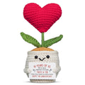 OASSIE Anniversary Couple Gifts for Women Men - Positive Penguin Couple Crochet with Card - Mothers Day Birthday Anniversary Wedding Gifts for Wife Husband Him Her Couples Boyfriend Girlfriend