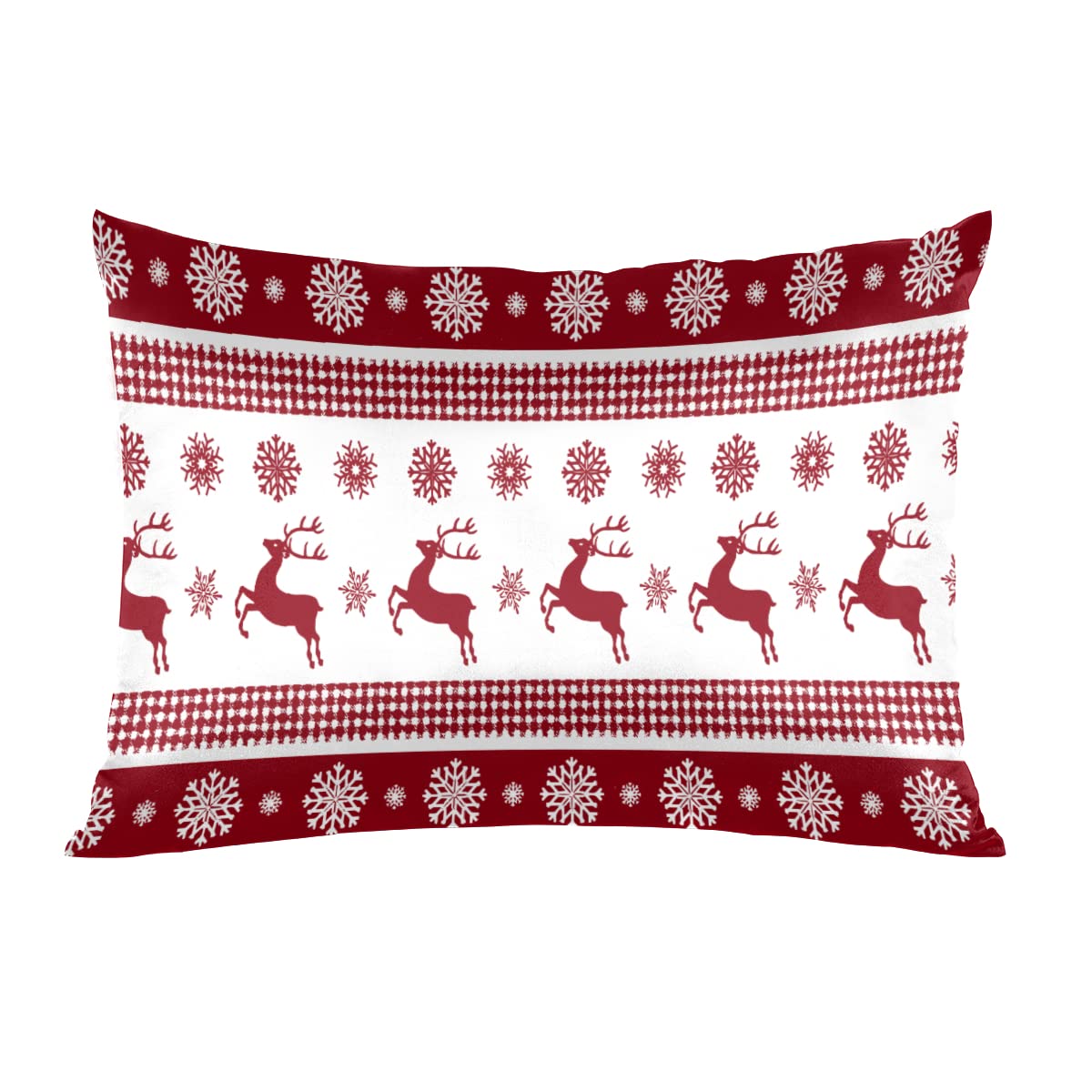Christmas Light Trees Satin Pillow Case for Hair and Skin Satin Pillowcase Without Zipper Pillowcase, Standard Size Slip Silk Pillow Cases 20"x26" Silk Pillowcases for Bedroom Sofa Home Decor