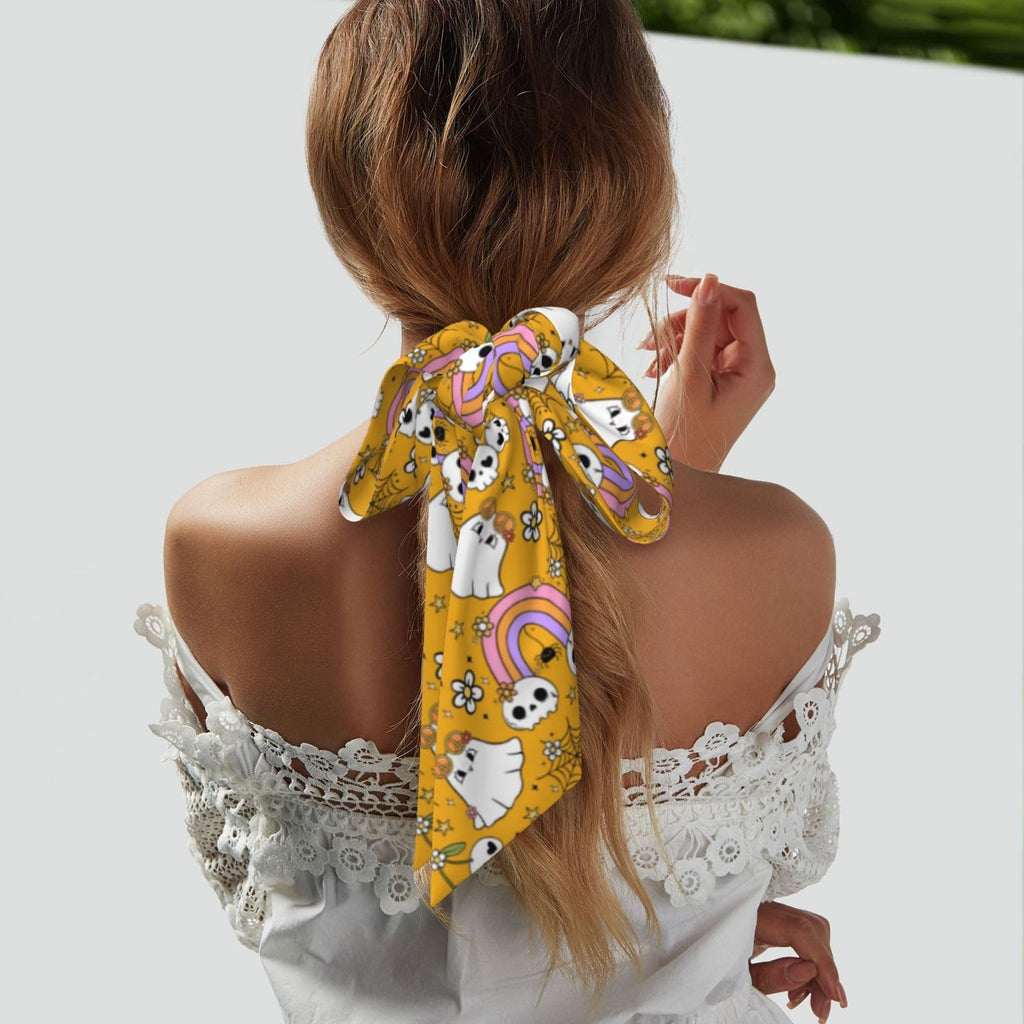 Purse Scarf Handbags For Women Scarfs Bags Band Hair Neck Scarves Silky Long Thin Satin Headscarf Fashion