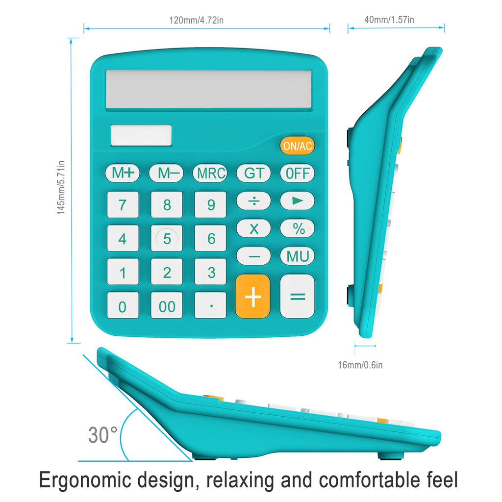 Helect Calculator, Standard Function Calculator (Black)