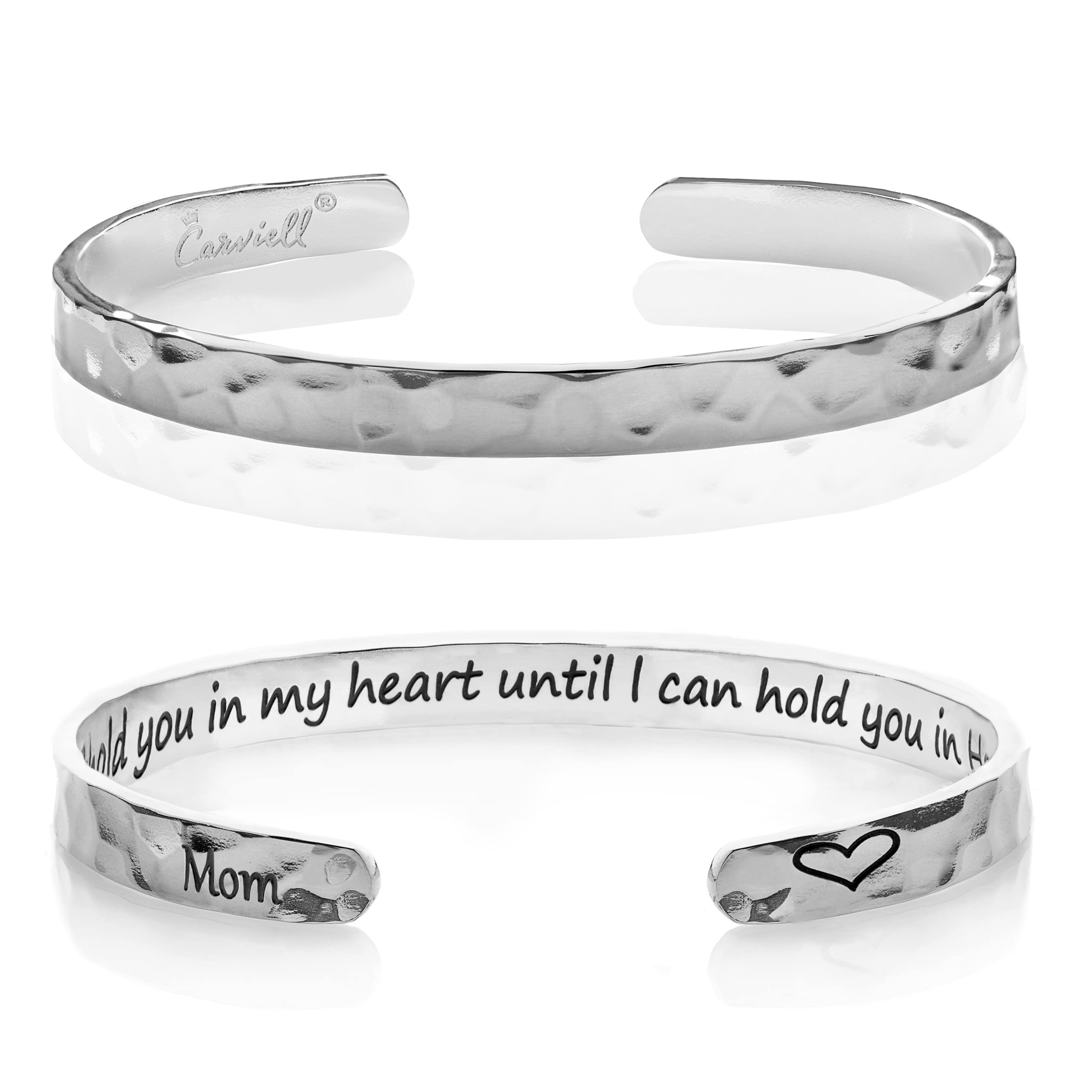 Carviell Bracelet - Gifts for Women – Inspirational, Friendship, Love, Mom, Daughter, Sister, Christian, Graduation, Memorial & Wedding Gifts – 100+ Phrases – Stainless Steel, Gift-Ready