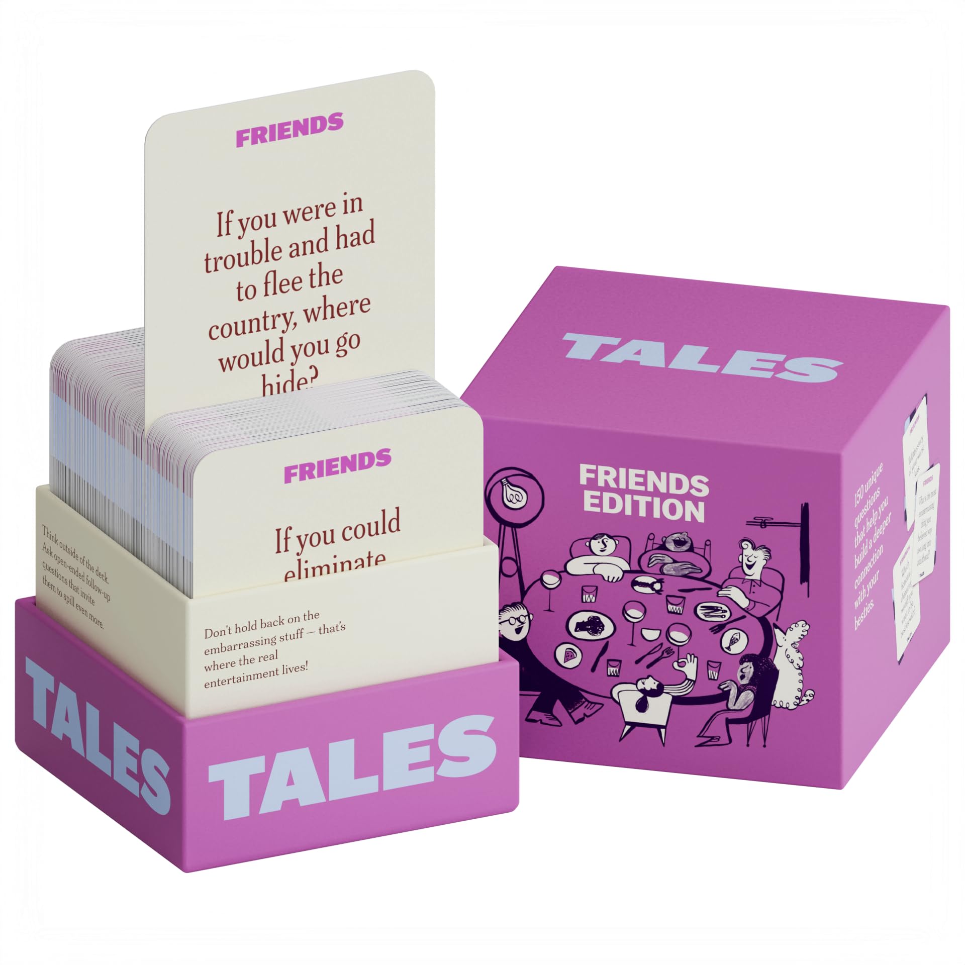 TALES 150 Life Story Interview Kit, Conversation Cards, for Grandparents, Parents, Families, Adults, Game Night, Road Trips, Dinner Table, Getting to Know You (New Edition)