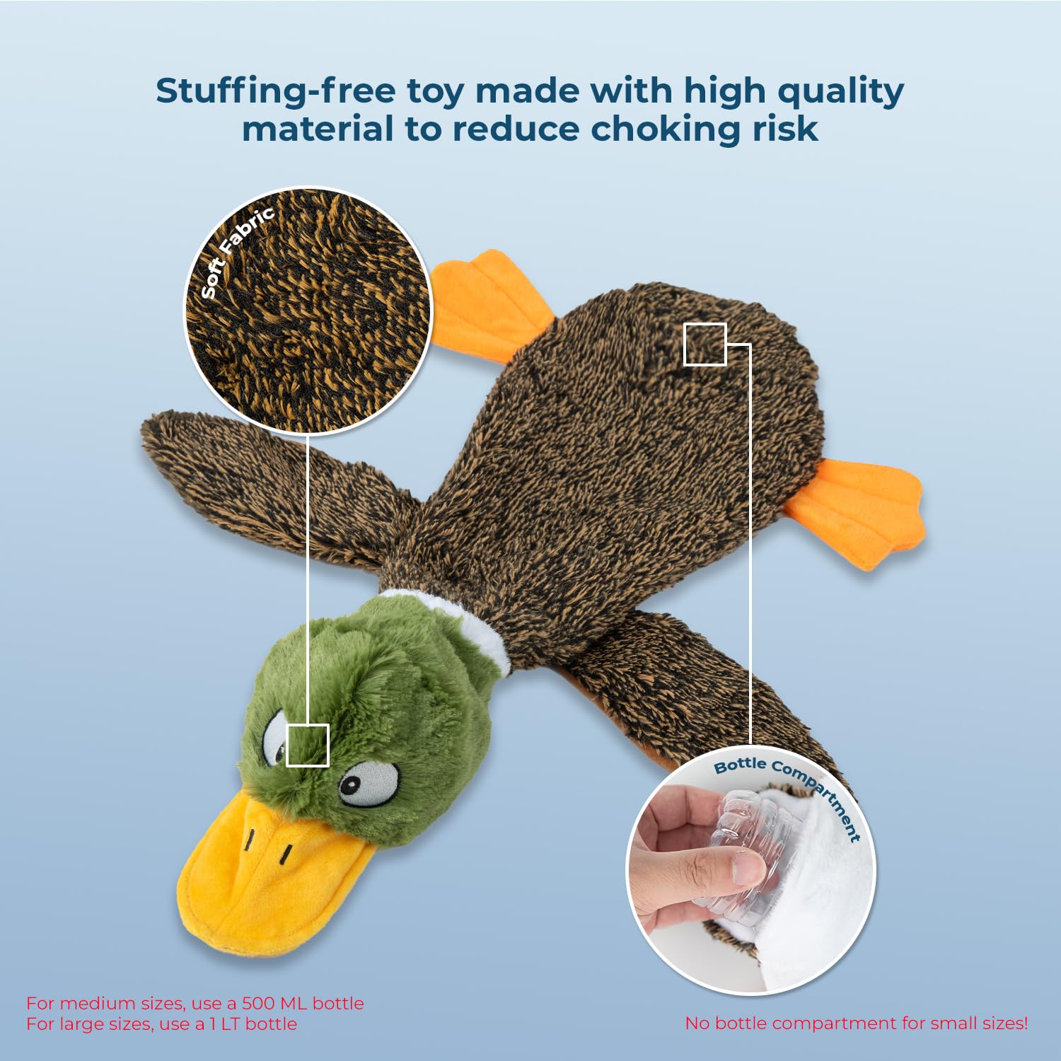 Best Pet Supplies Squeaky Dog Toys with Soft Durable Fabric for Small, Medium and Large Pets Interactive Toy for Indoor Play, Supports Active Biting and Play - 4 Figures, Small