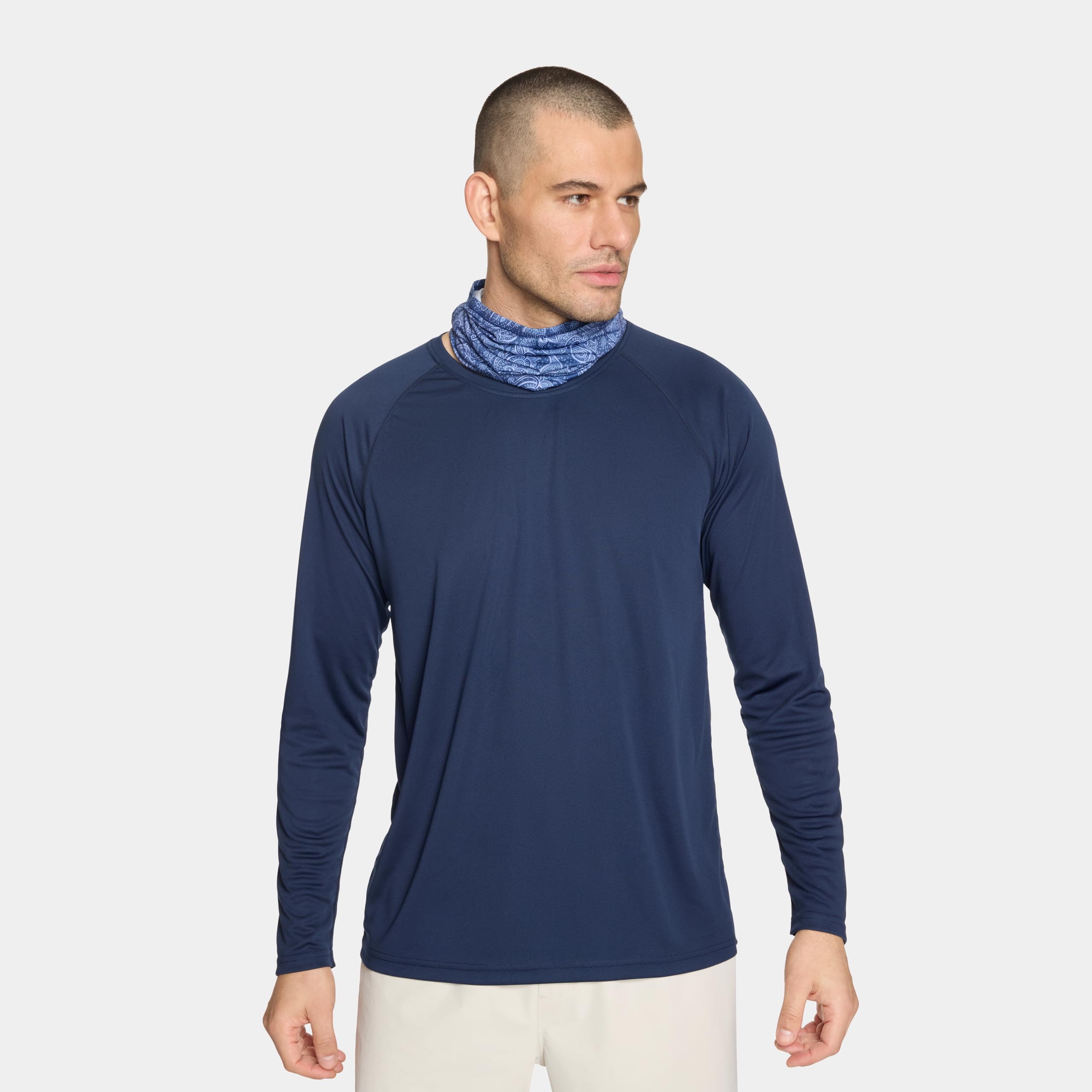 MISSION Multi-Use Neck Gaiter Face Mask for Ski & Outdoors, UPF 50, Breathable Lightweight Fabric