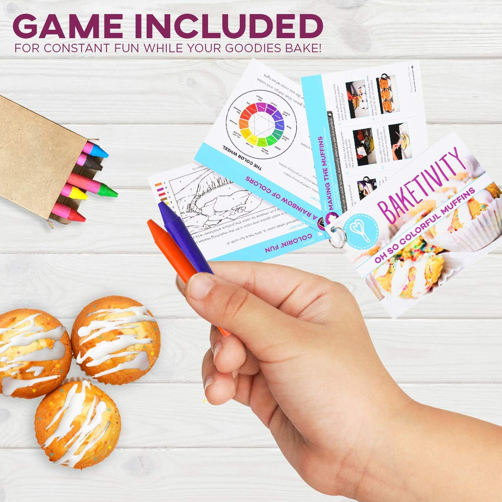 Baketivity DIY Cake Pop Baking Kit for Kids - Premeasured Ingredients, Decorating Supplies