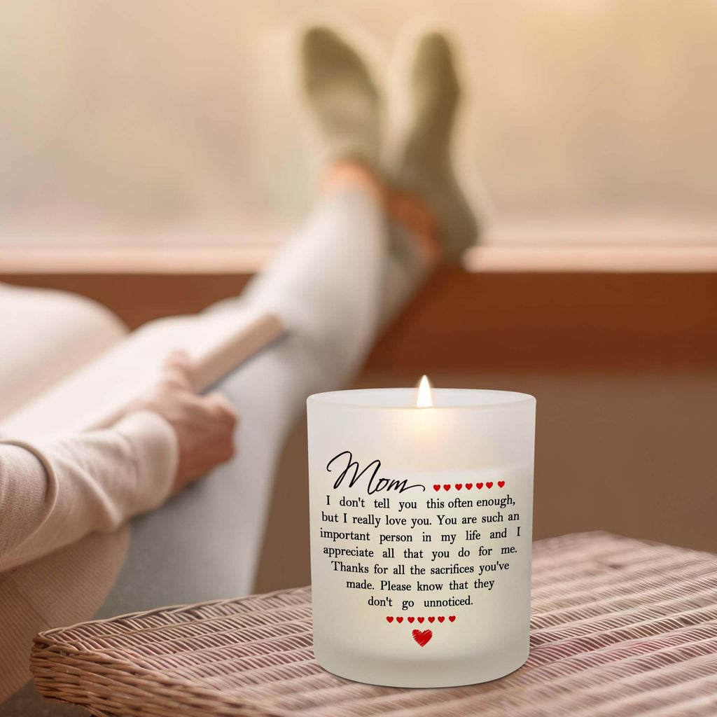 TEEZWONDER Mothers Day Gifts for Mom from Daughter Son - Favorite Child Vanilla Lavender Candle 10 oz - Dad Mom Birthday Gifts, Funny Gift for Grandma Grandpa, Scented Candles for Men Women