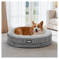 BALANCE Cat Bed Kitten Bed, Washable Round Cat Beds for Indoor Cats, Super Soft Plush Faux Fur Pet Bed for Puppy and Kitten with Anti-Slip Bottom