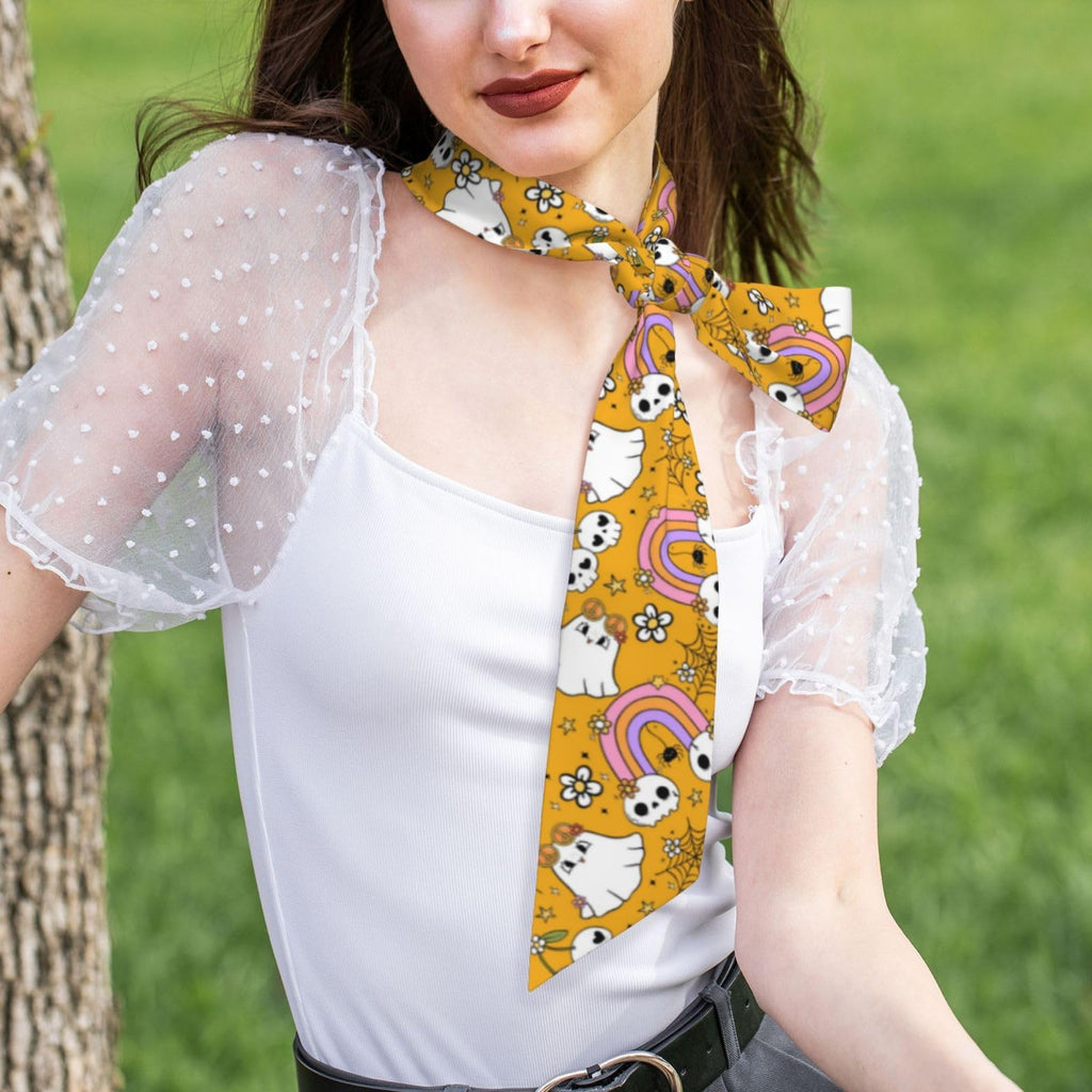 Purse Scarf Handbags For Women Scarfs Bags Band Hair Neck Scarves Silky Long Thin Satin Headscarf Fashion