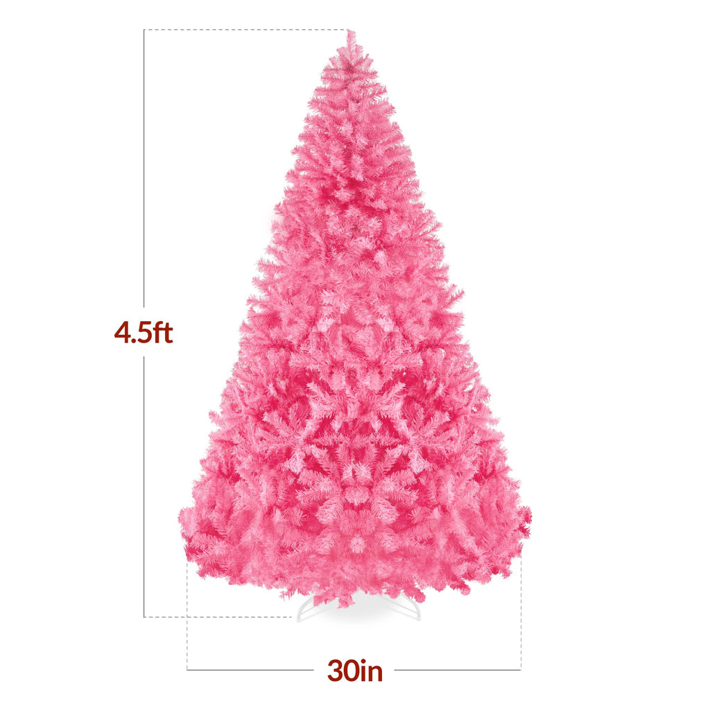 Best Choice Products Artificial Christmas Tree, 6ft Premium Unlit Hinged Design, Dense Branches Realistic Holiday Décor w/Easy Assembly, Base