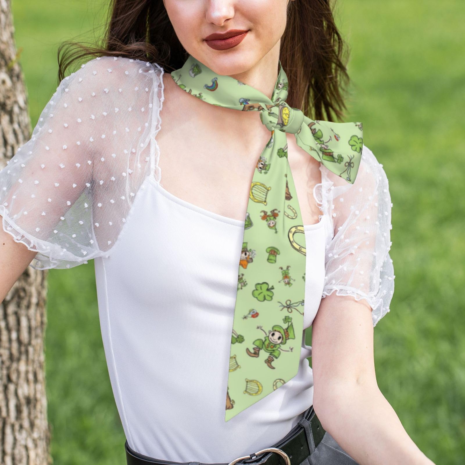 Purse Scarf Handbags For Women Scarfs Bags Band Hair Neck Scarves Silky Long Thin Satin Headscarf Fashion