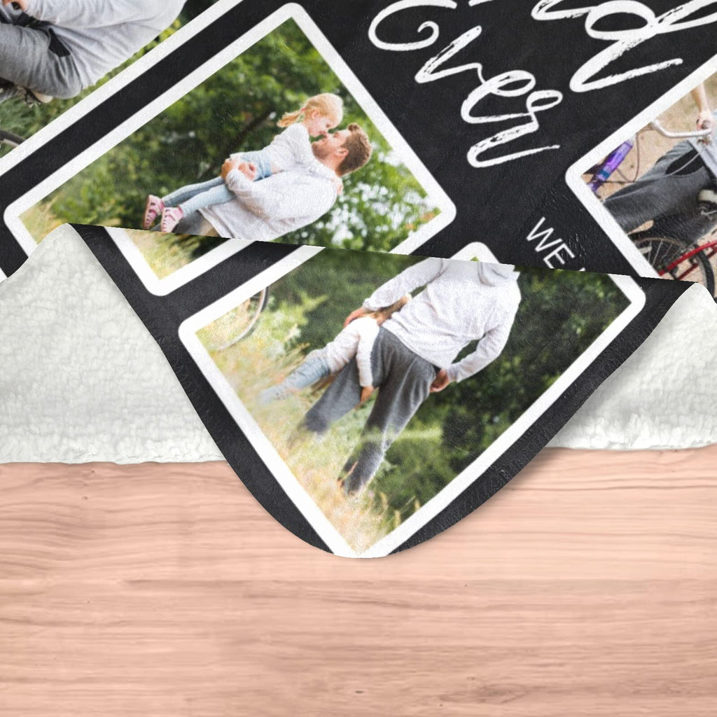 inkArts Custom Blanket Throws with Photos Text Personalized with Picture Customizable, Customize for Mom, Dad, Couple, Girlfriend, Boyfriend, Husband & Wife
