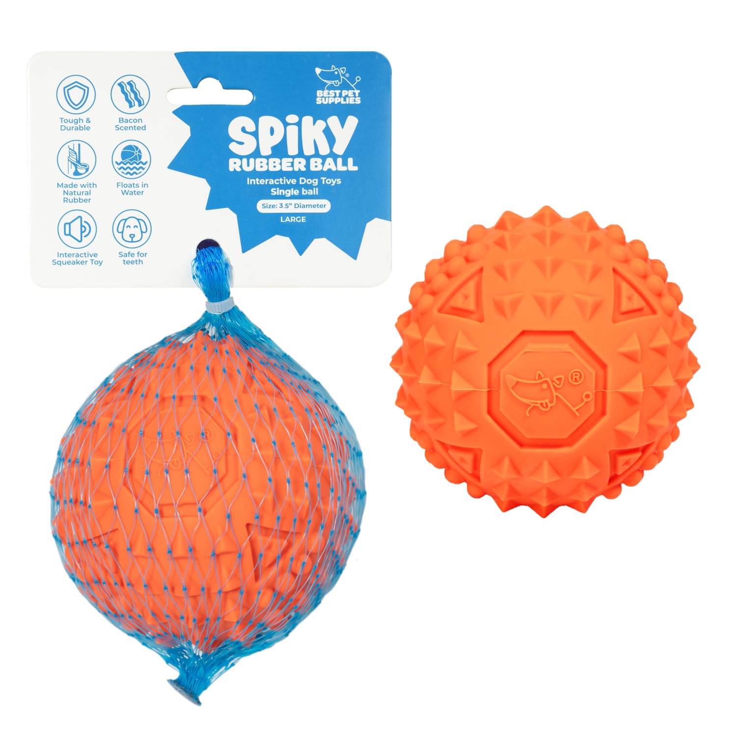 Best Pet Supplies Squeaky Dog Toys with Soft Durable Fabric for Small, Medium and Large Pets Interactive Toy for Indoor Play, Supports Active Biting and Play - 4 Figures, Small