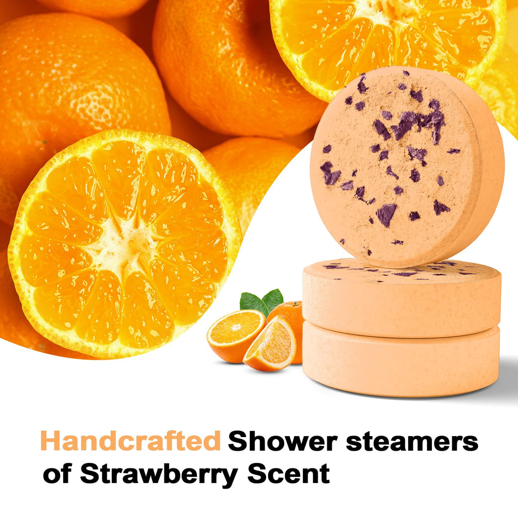 Shower Steamers Aromatherapy Birthday Gifts for Women - SWCANDY 8 Pcs Travel Essentials, Hotel Shower Spa Holidays Mom Wife Grandma Sister Her Self Care Relaxation with Natural Essential Oils Home