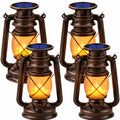 Solar Lantern Outdoor Hanging Solar Lights Dancing Flame Led Waterproof Camping Lamps, Landscape Decor for Table Patio Garden Yard Pathway Porch 2 Pack