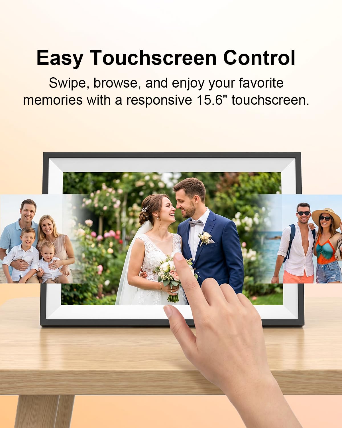 Frameo Digital Picture Frame, 10.1 Inch Smart WiFi Photo Frame with 1280x800 HD IPS Touch Screen, Auto-Rotate, Wall Mountable, Share Photos/Videos Instantly via App from Anywhere