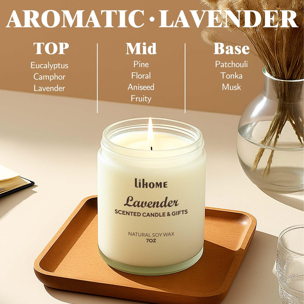 Christmas Candles - Christmas Gifts for Women, Aromatherapy Candle for Home Scented, Natural Soy Wax Vanilla Scented Candles