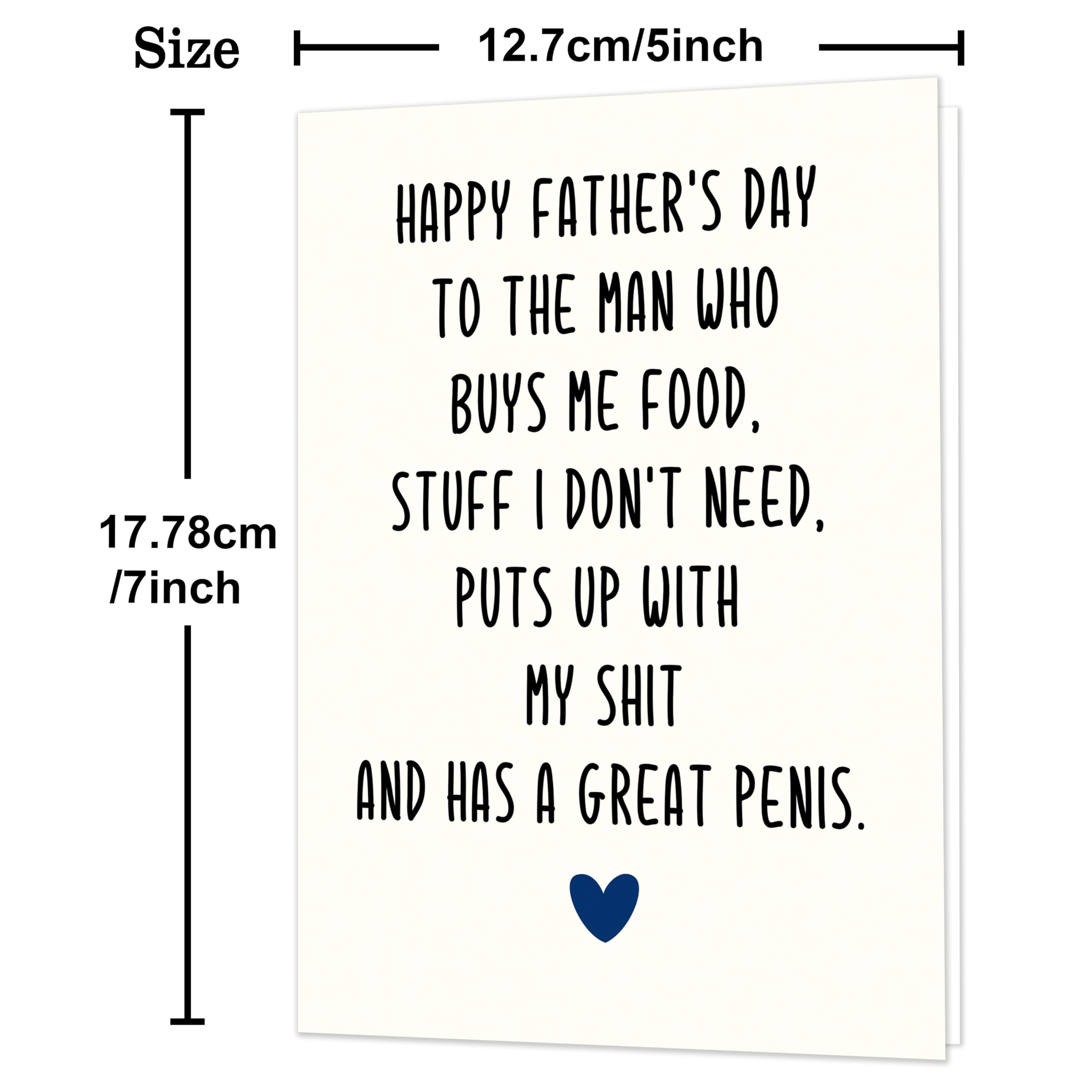 IDU Fathers Day Card, Funny Fathers Day Cards Gifts Decorations for Dad from Daughter, Happy Father's Day Cards Gifts Ideas with Envelope, Cute Humor Like Father Like Daughter Card