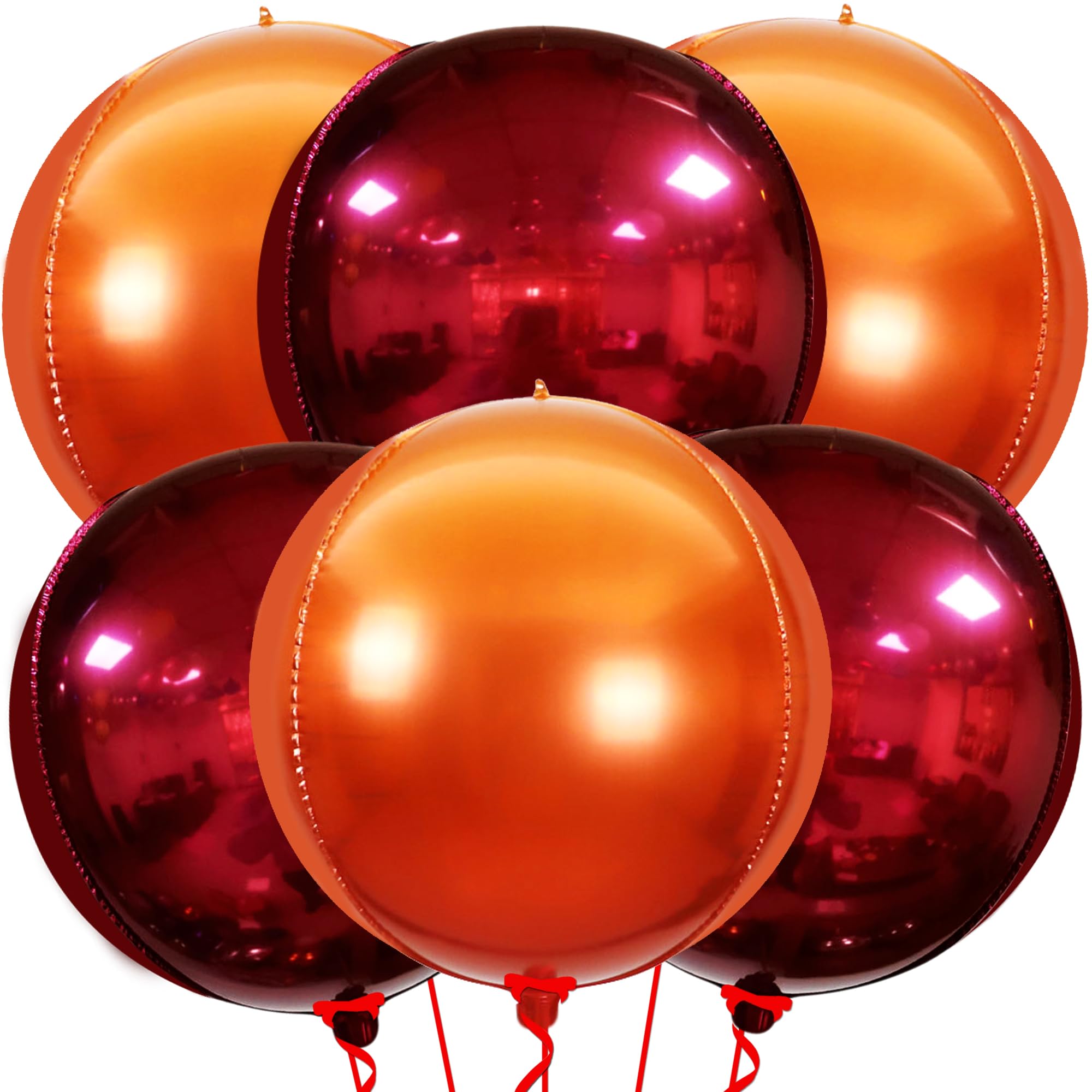 KatchOn, Big Silver Disco Ball Balloons - 22 Inch, Pack of 6 | Disco Party Decorations, 4D Sphere Disco Balloons for 70s Theme Party Decor, Bachelorette Party Decorations | Graduation Decorations 2026
