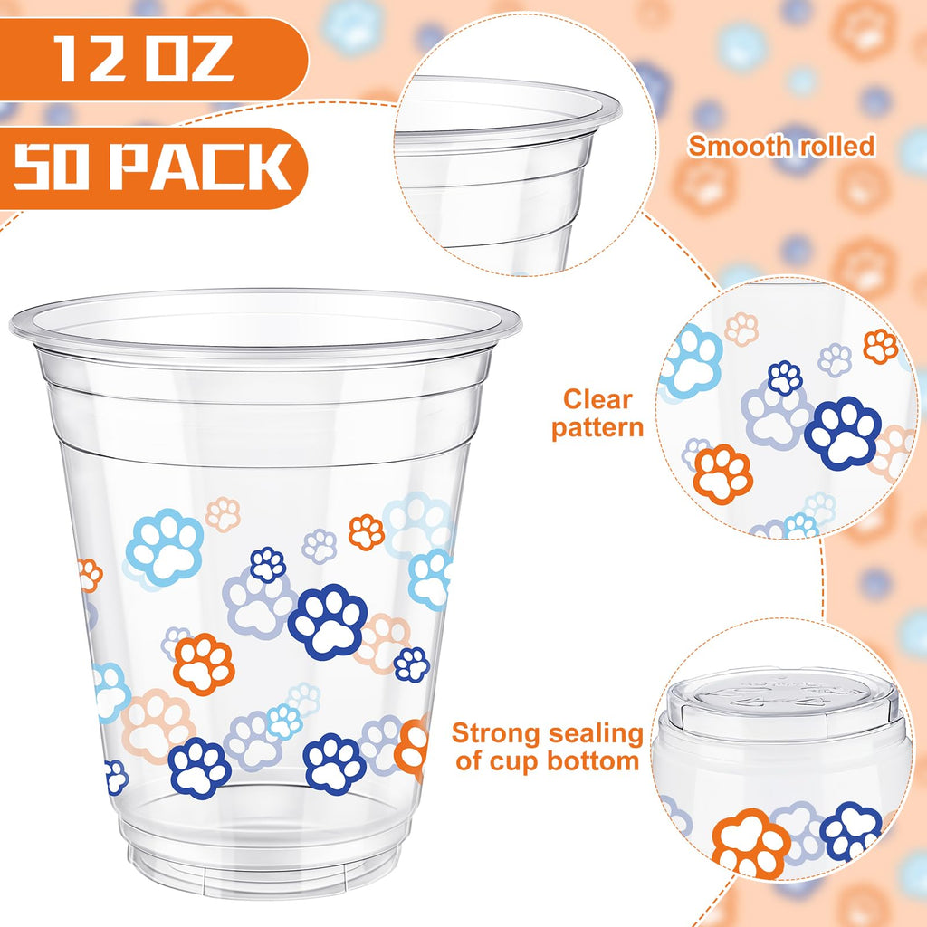 Uiifan 45 Pcs Fall Pumpkin Cups Bulk 16oz Fall Party Supplies Thanksgiving Disposable Plastic Drinking Cups Pumpkin Maple Leaf Decoration for Autumn Harvest Wedding Party Supplies