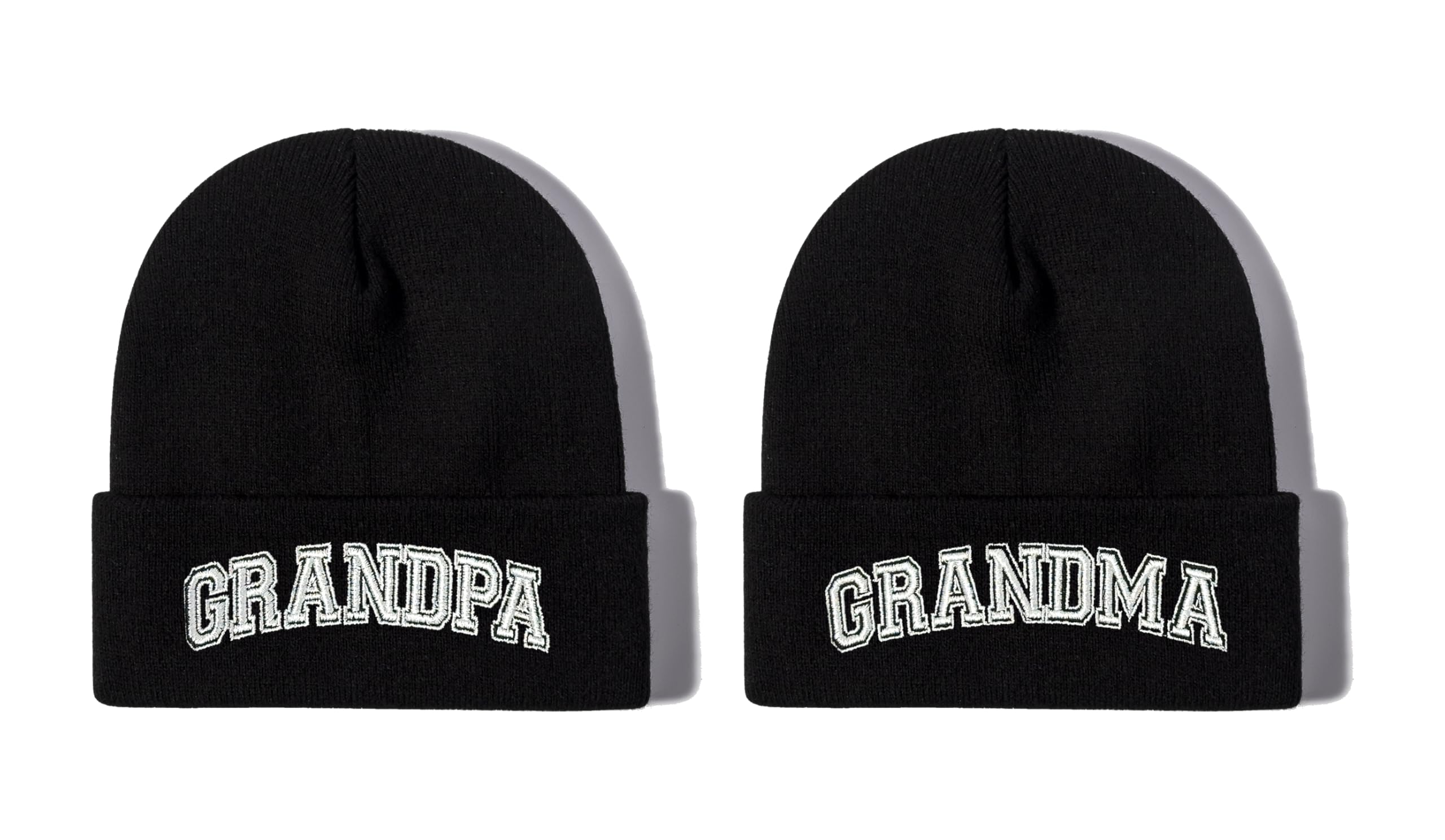 Mr Mrs Grandpa Grandma Dad Mom Hubby Wifey Beanie Hats
