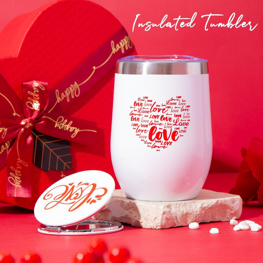 Mothers Day Gifts Mom Gifts Birthday Gifts Box for Girlfriend Wife Lover Valentine's Day Gifts for Women Heart-shaped Red Rose Love Gift Basket Love You Present Wedding & Engagement Anniversary Roman