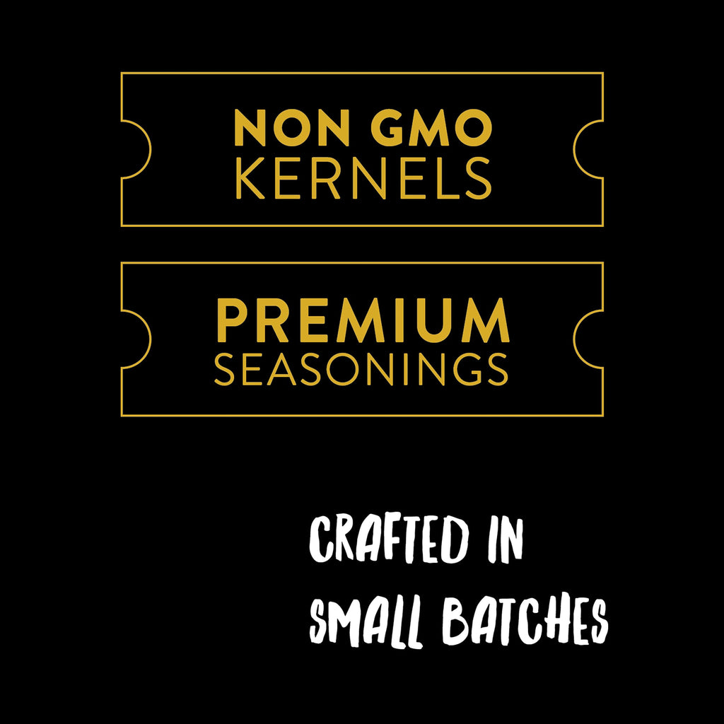 Urban Accents Movie Night Small-Batch Popcorn Gift Set – Includes 3 Gourmet non-GMO Popcorn Kernel Varieties & 5 Flavorful Seasonings – Perfect Snack Gift Box for Parties, Father's Day, Graduations and Movie Lovers