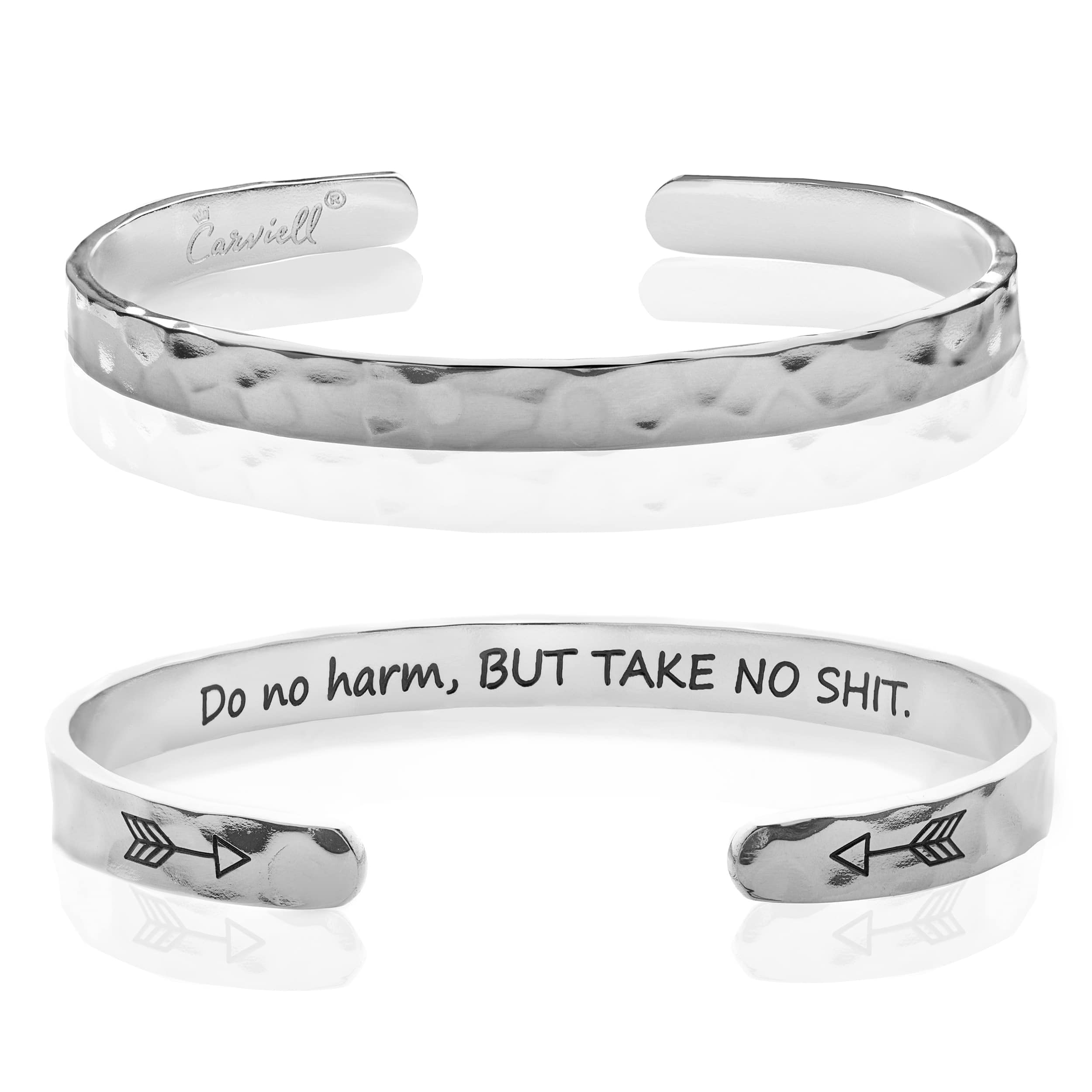 Carviell Bracelet - Gifts for Women – Inspirational, Friendship, Love, Mom, Daughter, Sister, Christian, Graduation, Memorial & Wedding Gifts – 100+ Phrases – Stainless Steel, Gift-Ready