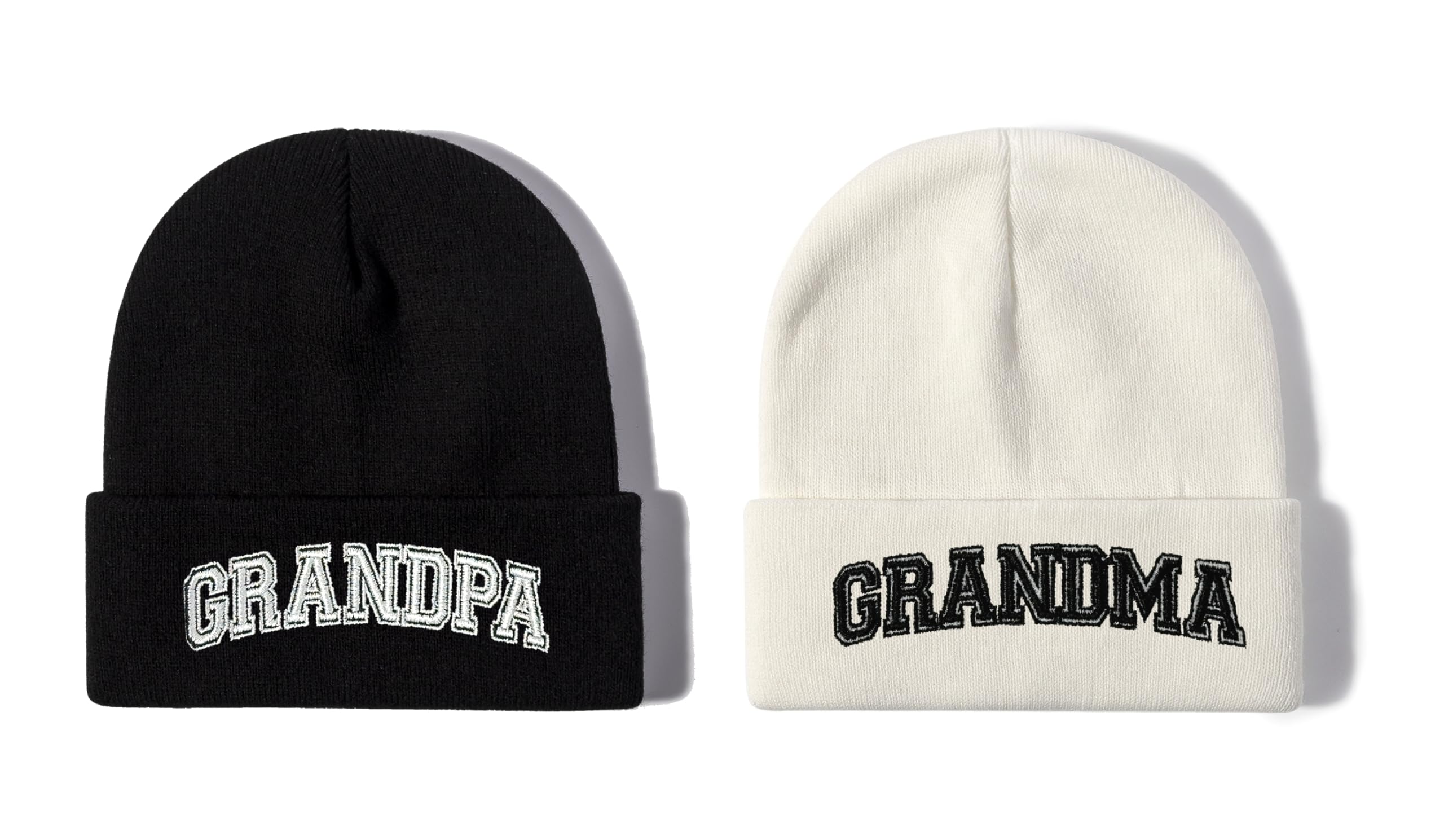 Mr Mrs Grandpa Grandma Dad Mom Hubby Wifey Beanie Hats