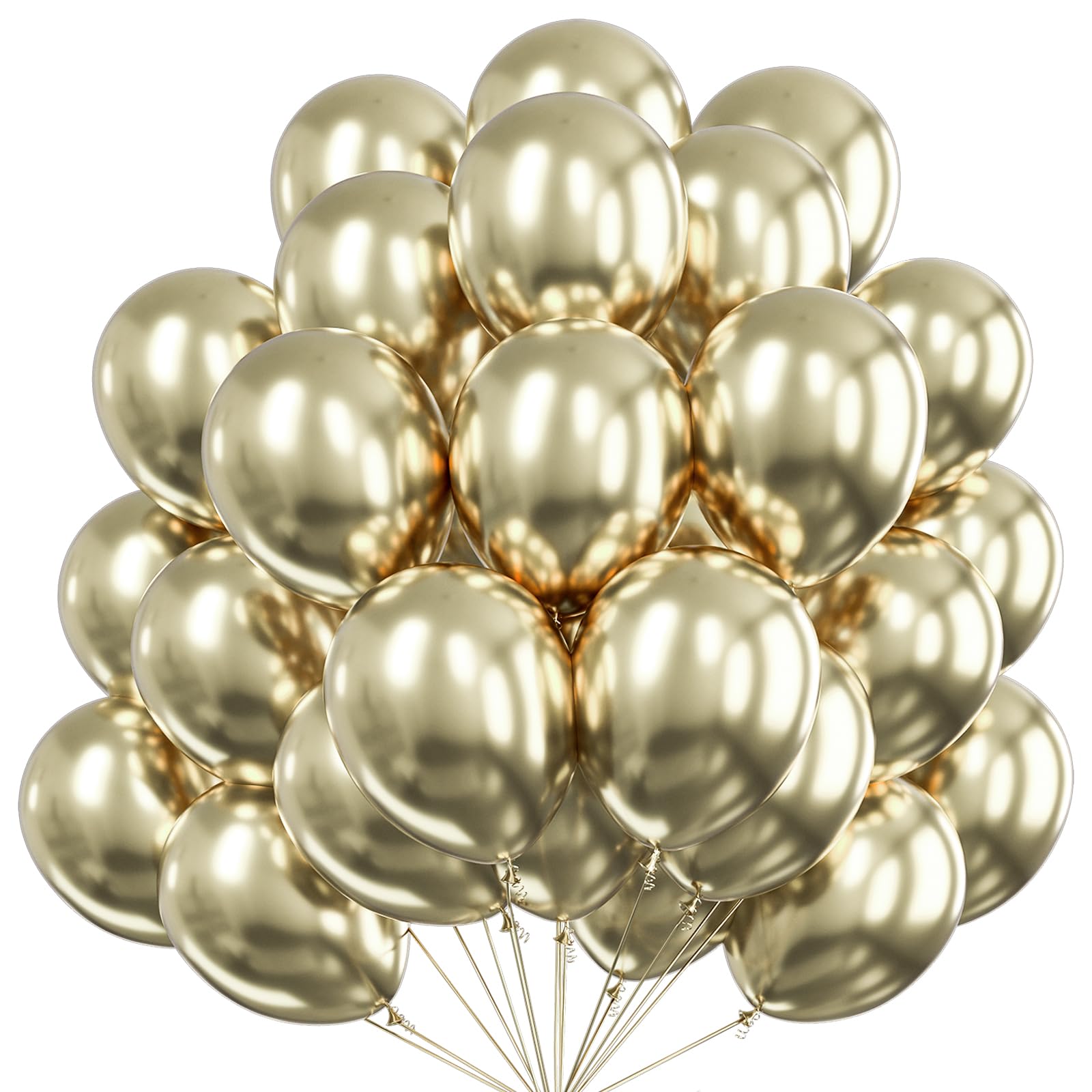 PartyWoo Metallic Green Balloons 50pcs 12 Inch Metallic Apple Green Latex Helium Balloons for Graduation Spring Forest Summer Wedding Engagement Baby Shower Birthday Party Decorations Green-G121