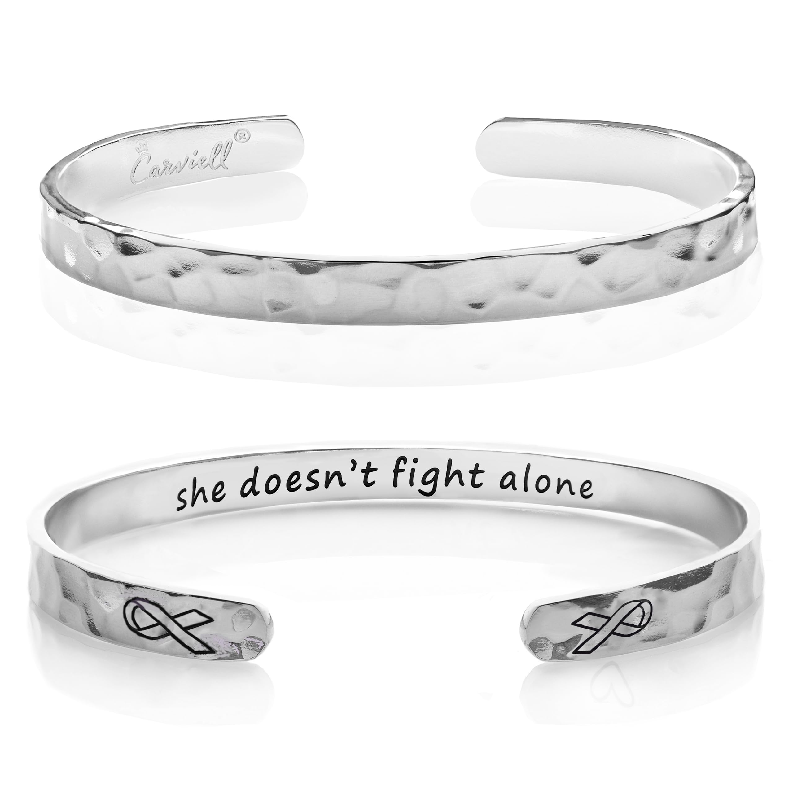 Carviell Bracelet - Gifts for Women – Inspirational, Friendship, Love, Mom, Daughter, Sister, Christian, Graduation, Memorial & Wedding Gifts – 100+ Phrases – Stainless Steel, Gift-Ready