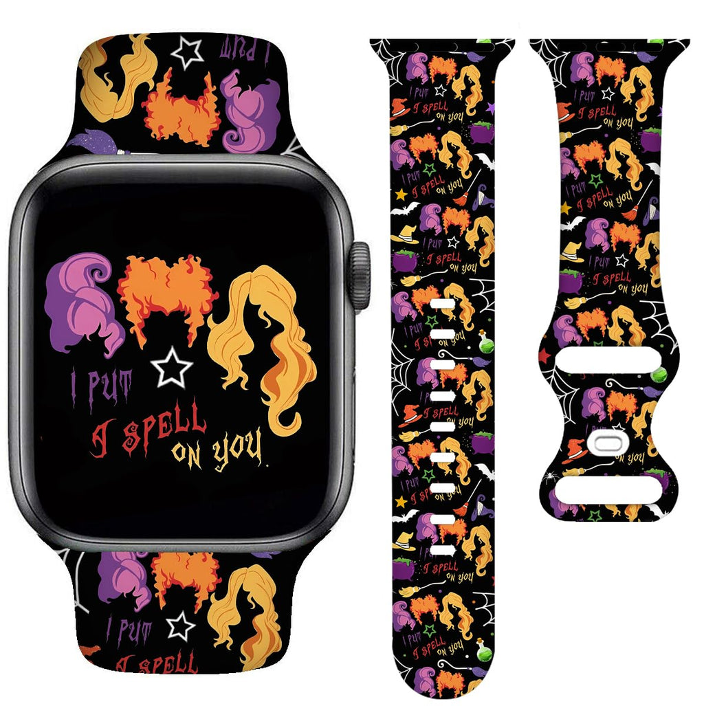 Holiday Watch Bands Compatible Watch 38mm 40mm 41mm 42mm for Women Men, Adjustable Soft Silicone Replacement Smartwatch Wristband for SE Series 8/7/6/5/4/3/2/1