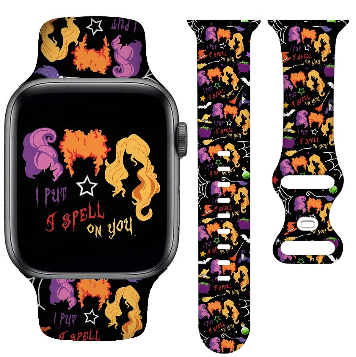 Holiday Watch Bands Compatible Watch 38mm 40mm 41mm 42mm for Women Men, Adjustable Soft Silicone Replacement Smartwatch Wristband for SE Series 8/7/6/5/4/3/2/1